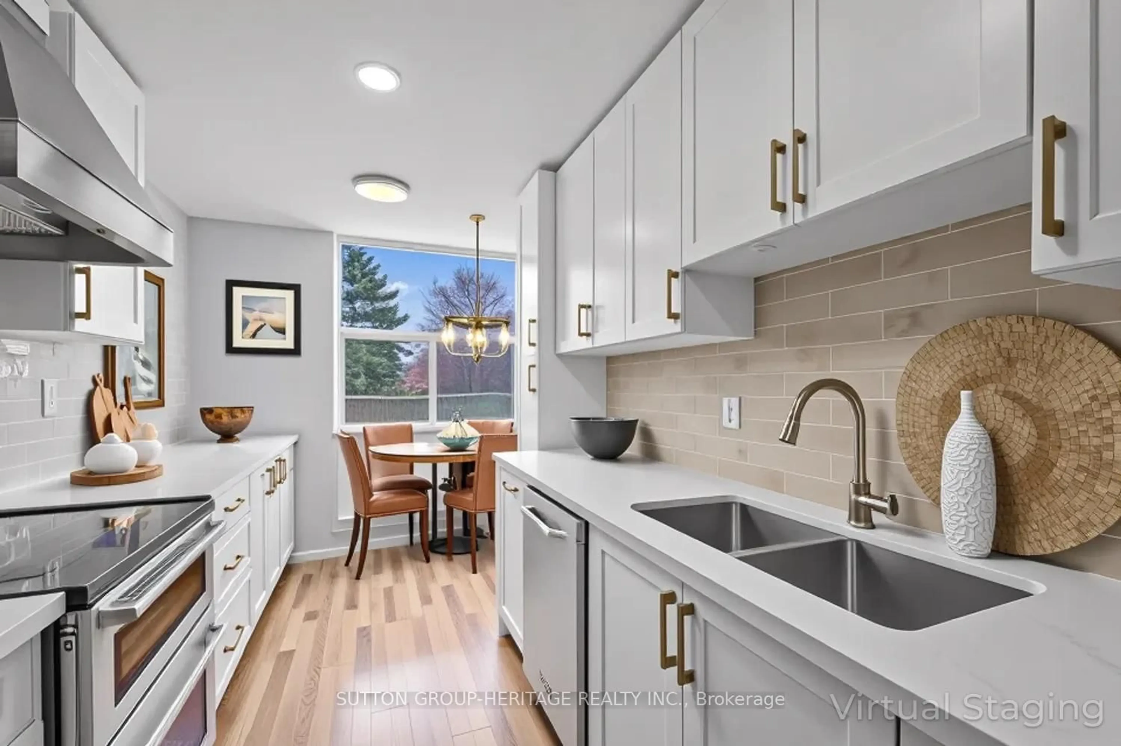 Open concept kitchen, ceramic/tile floor for 66 Falby Crt #207, Ajax Ontario L1S 3L2
