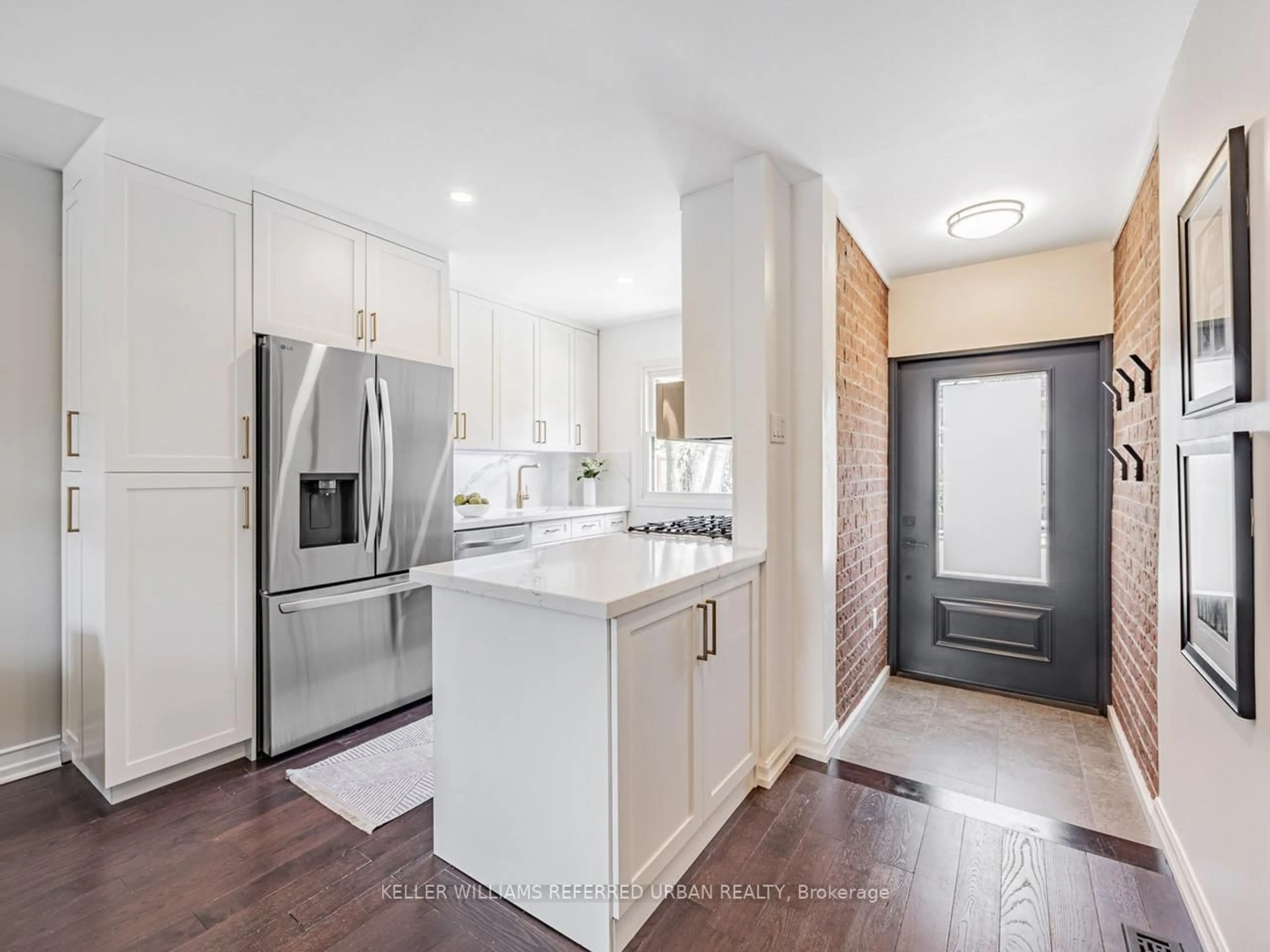 Open concept kitchen, ceramic/tile floor for 22 Valifor Pl, Toronto Ontario M4J 4Z7