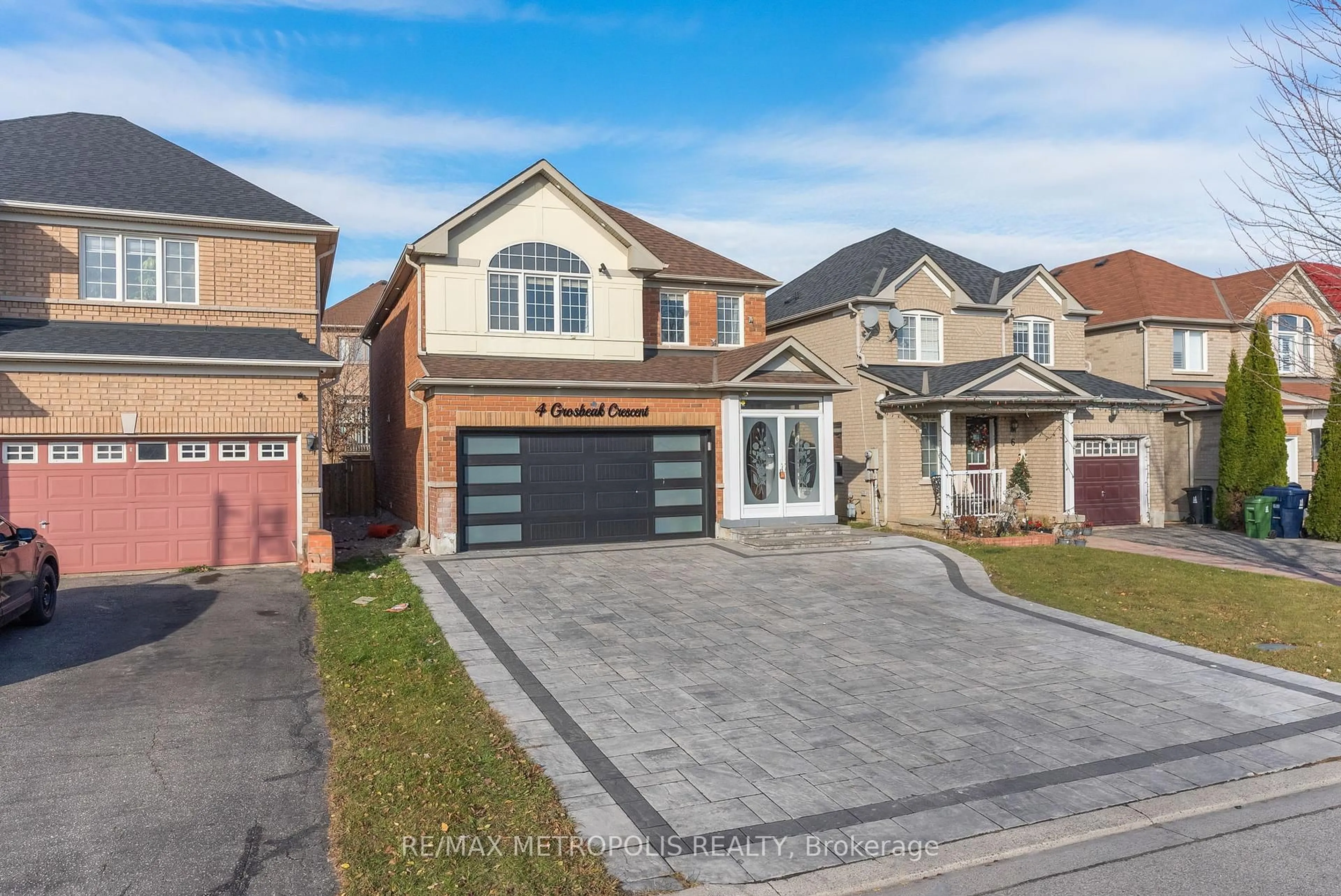 Home with brick exterior material, street for 4 Grosbeak Cres, Toronto Ontario M1X 1X1