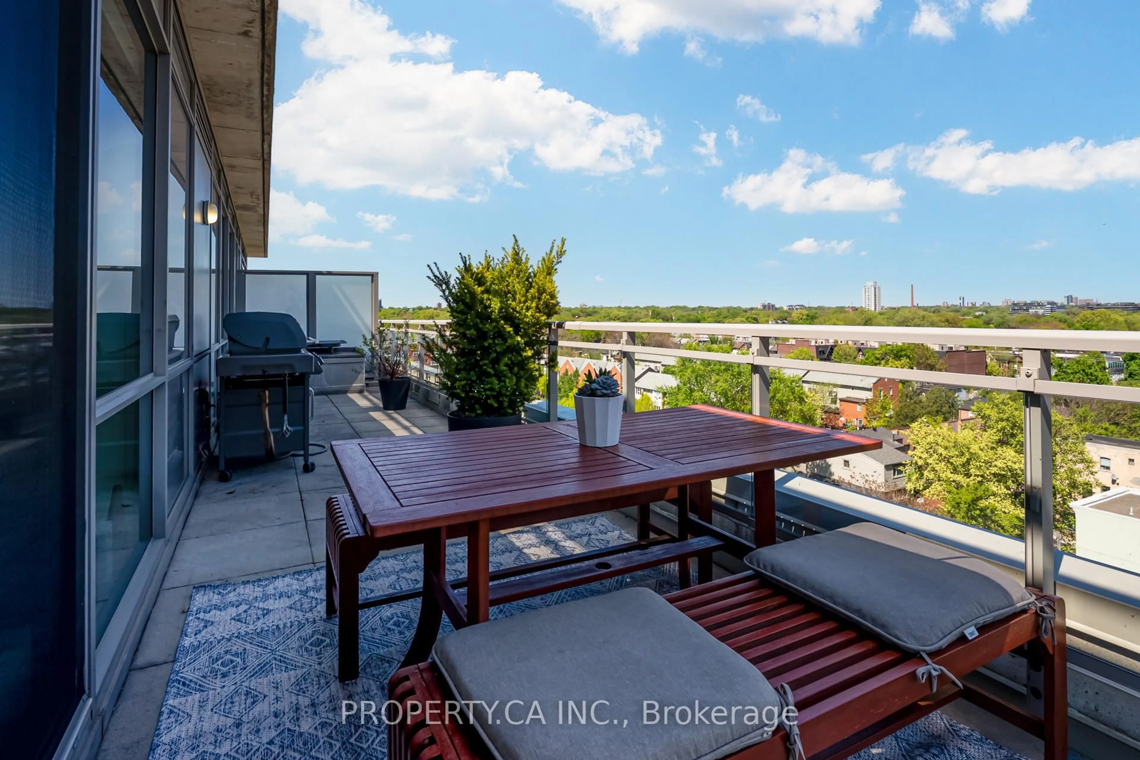 Patio, water/lake/river/ocean view for 630 Queen St #Ph807, Toronto Ontario M4M 1G3