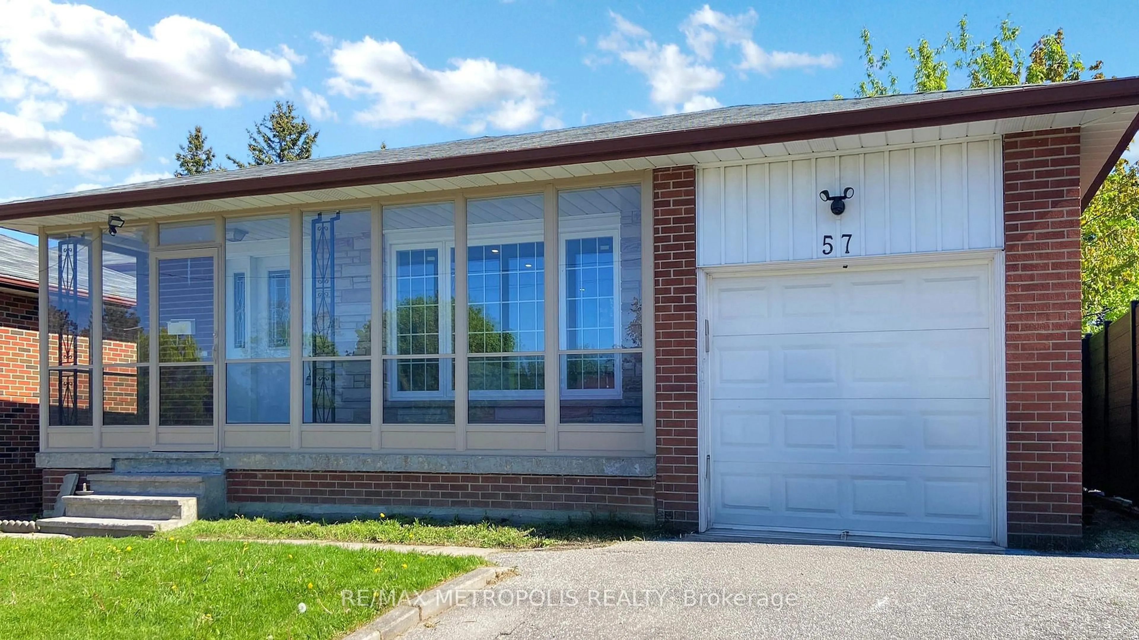 Home with vinyl exterior material, street for 57 Angora St, Toronto Ontario M1G 1L6