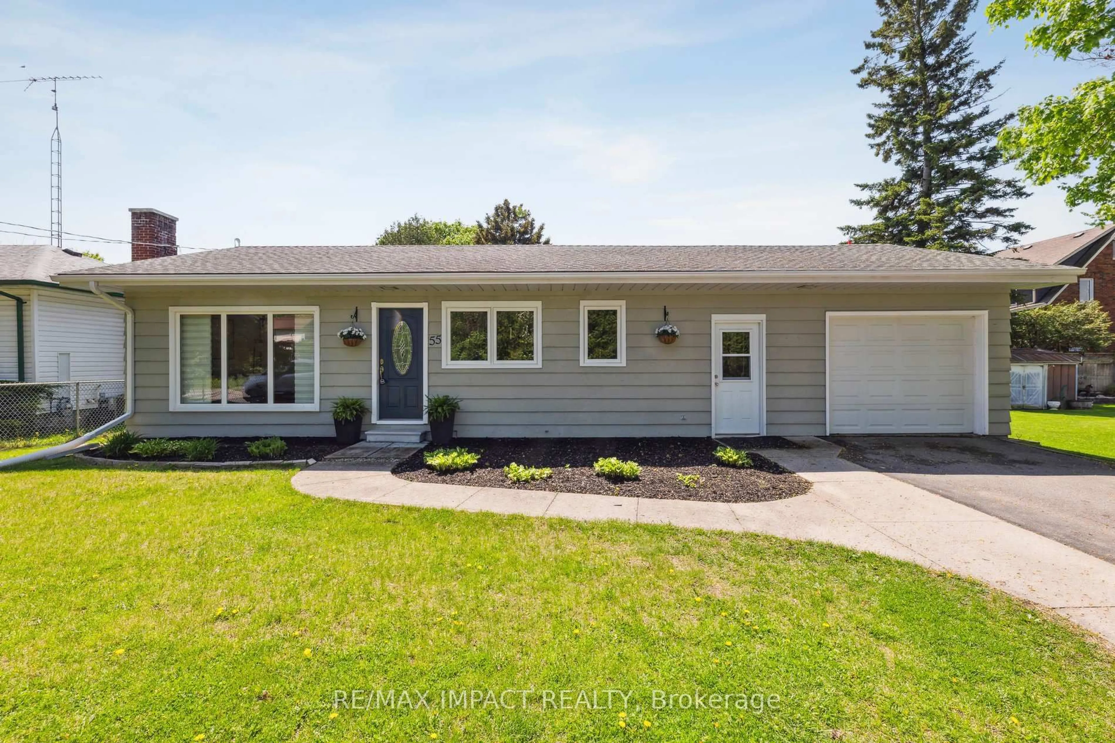 Home with vinyl exterior material, street for 55 Cobbledick St St, Clarington Ontario L0B 1M0