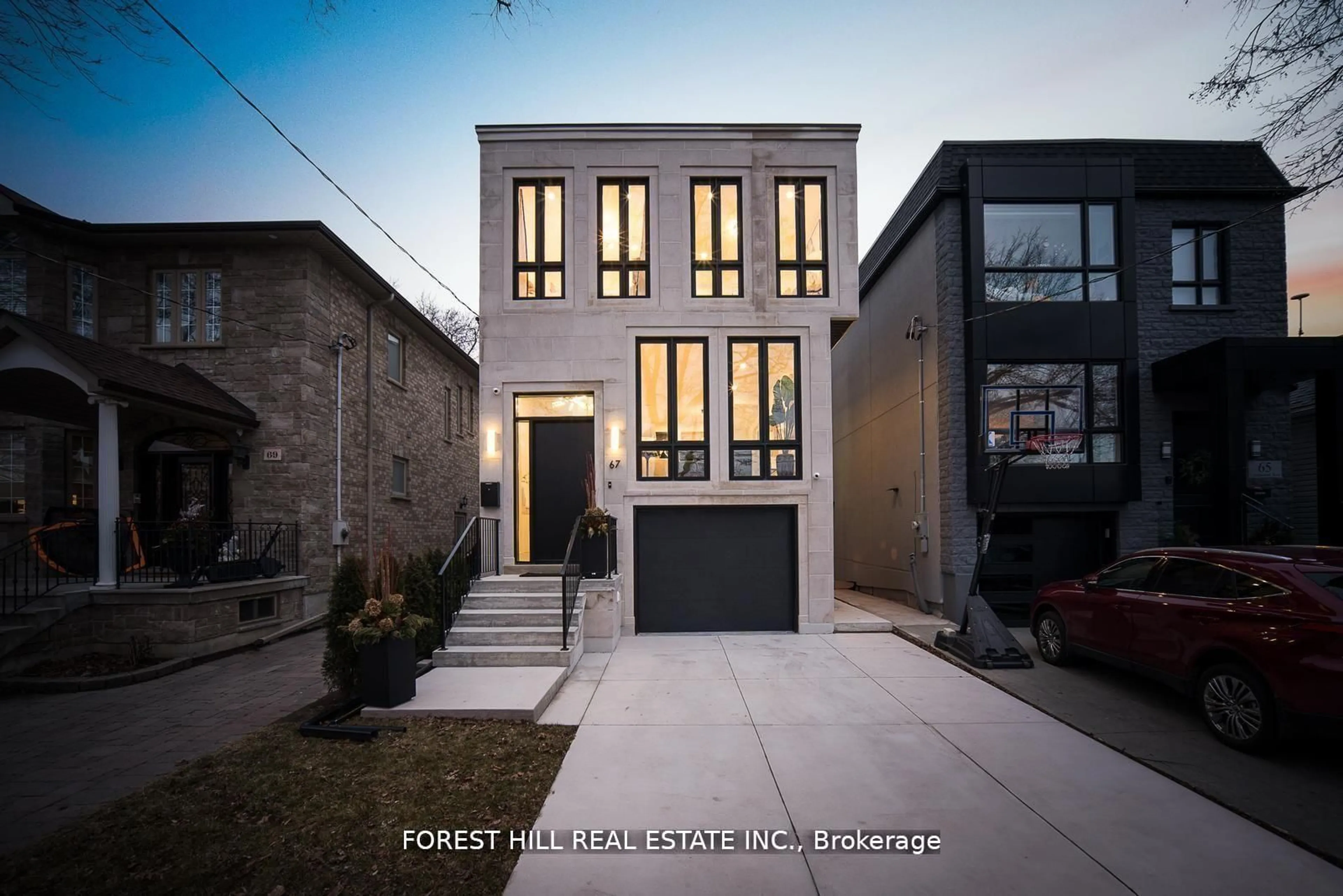 Home with brick exterior material, street for 67 Lesmount Ave, Toronto Ontario M4J 3V7