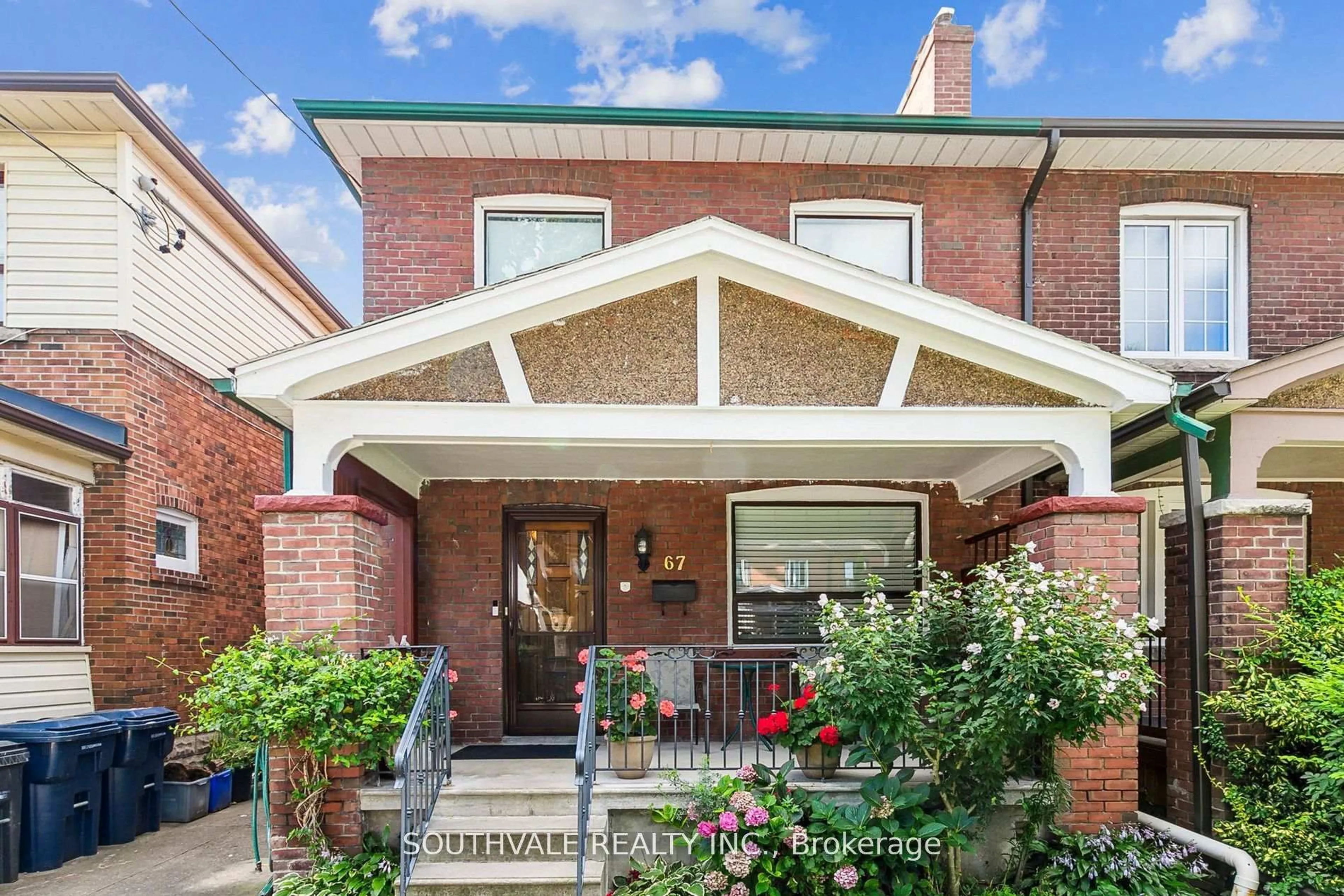 Home with brick exterior material, street for 67 Kings Park Blvd, Toronto Ontario M4J 2B9
