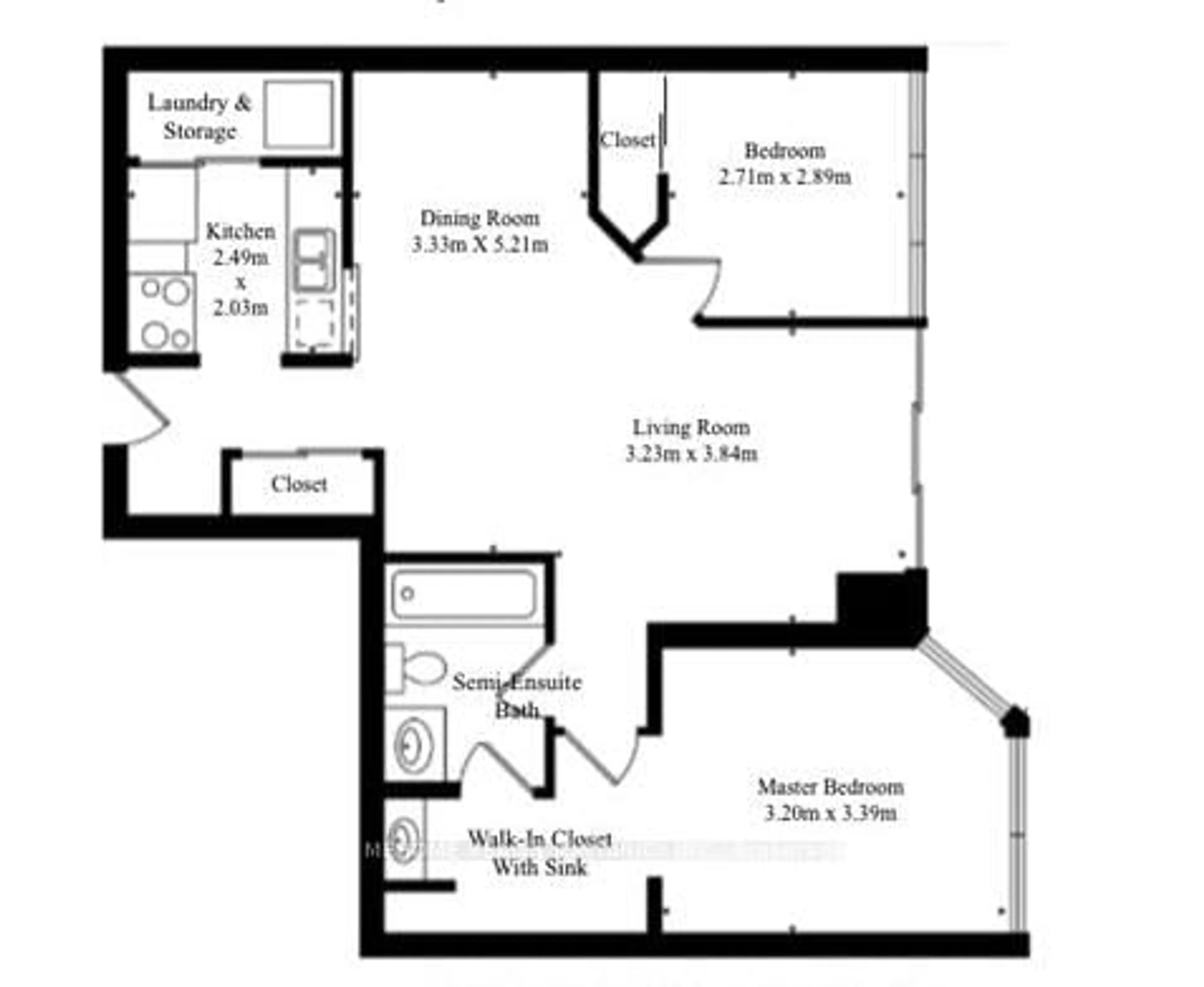 Floor plan for 3 Greystone Walk Dr #1228, Toronto Ontario M1K 5J4
