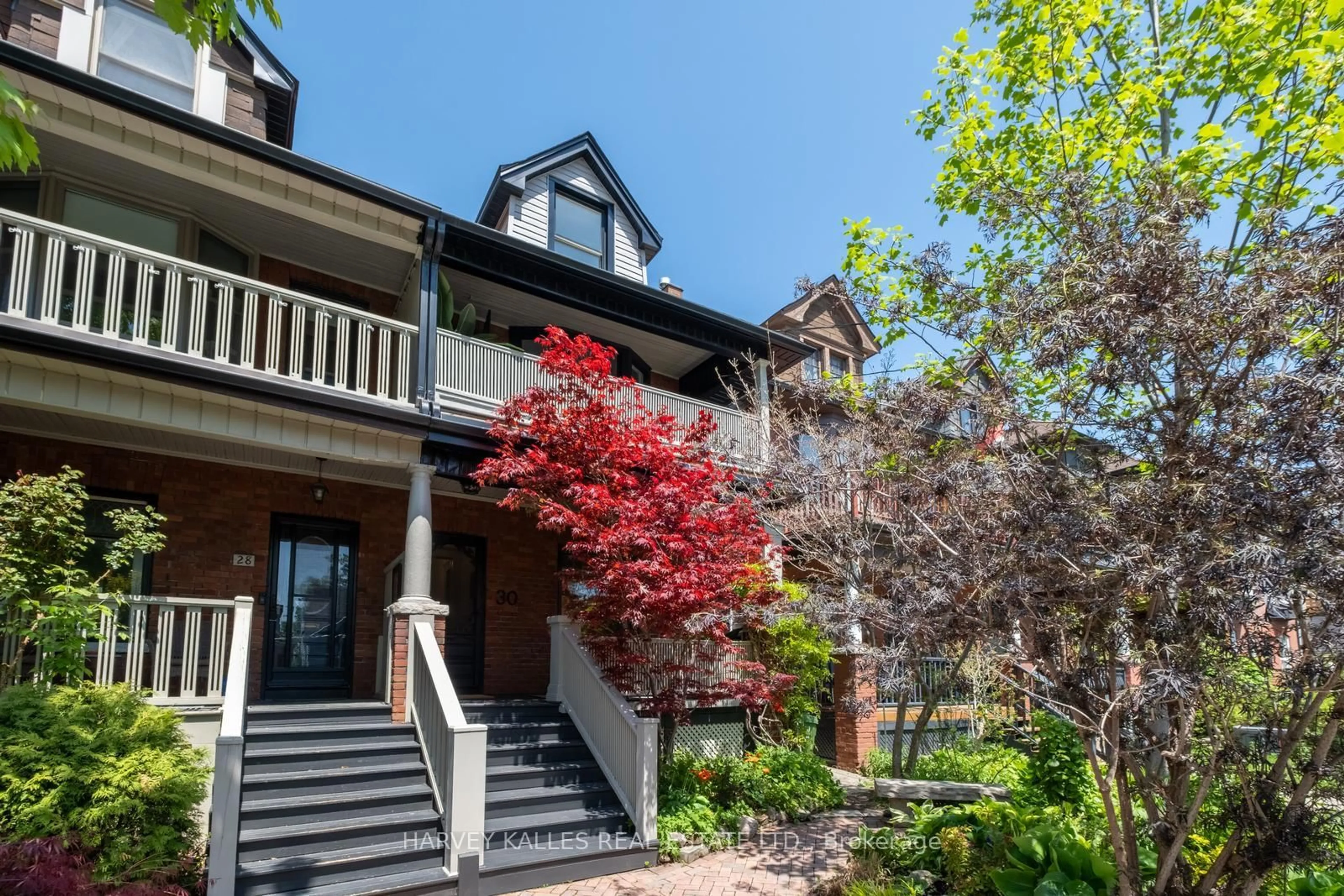Home with brick exterior material, street for 30 Dingwall Ave, Toronto Ontario M4J 1C3
