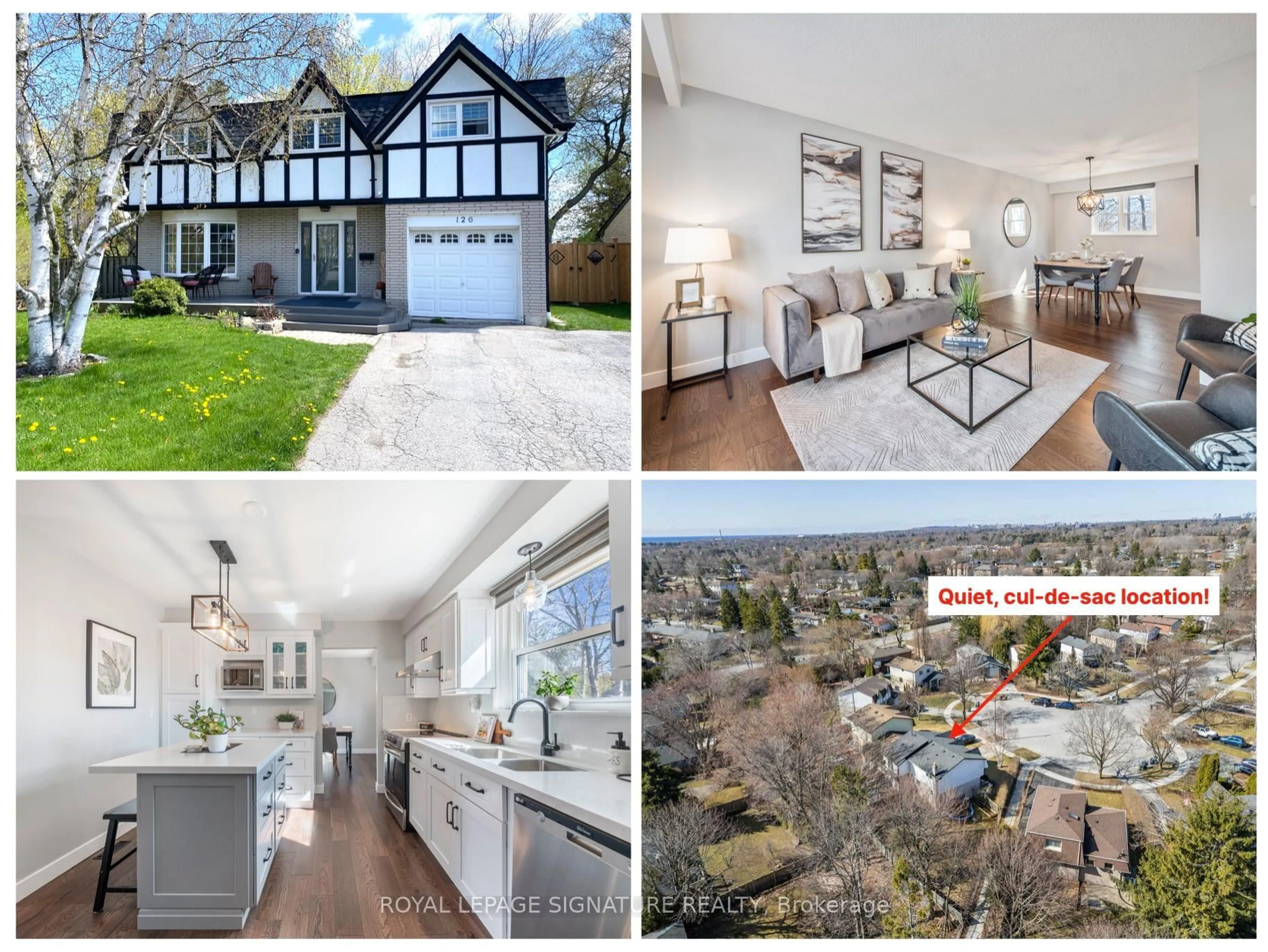 A pic from outside/outdoor area/front of a property/back of a property/a pic from drone, street for 126 Beaverbrook Crt, Toronto Ontario M1C 3A9