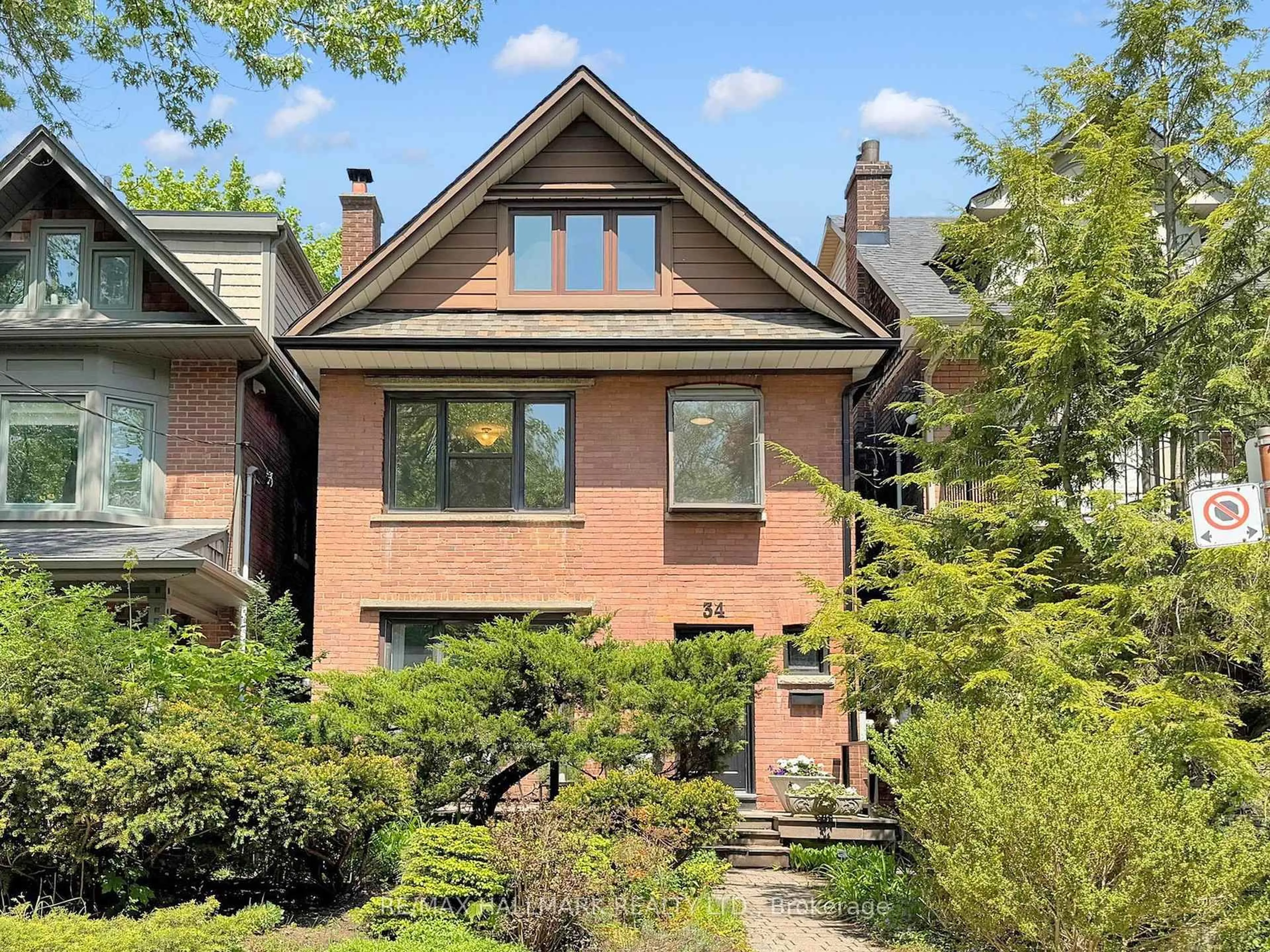 Home with brick exterior material, street for 34 Strathcona Ave, Toronto Ontario M4K 1K7
