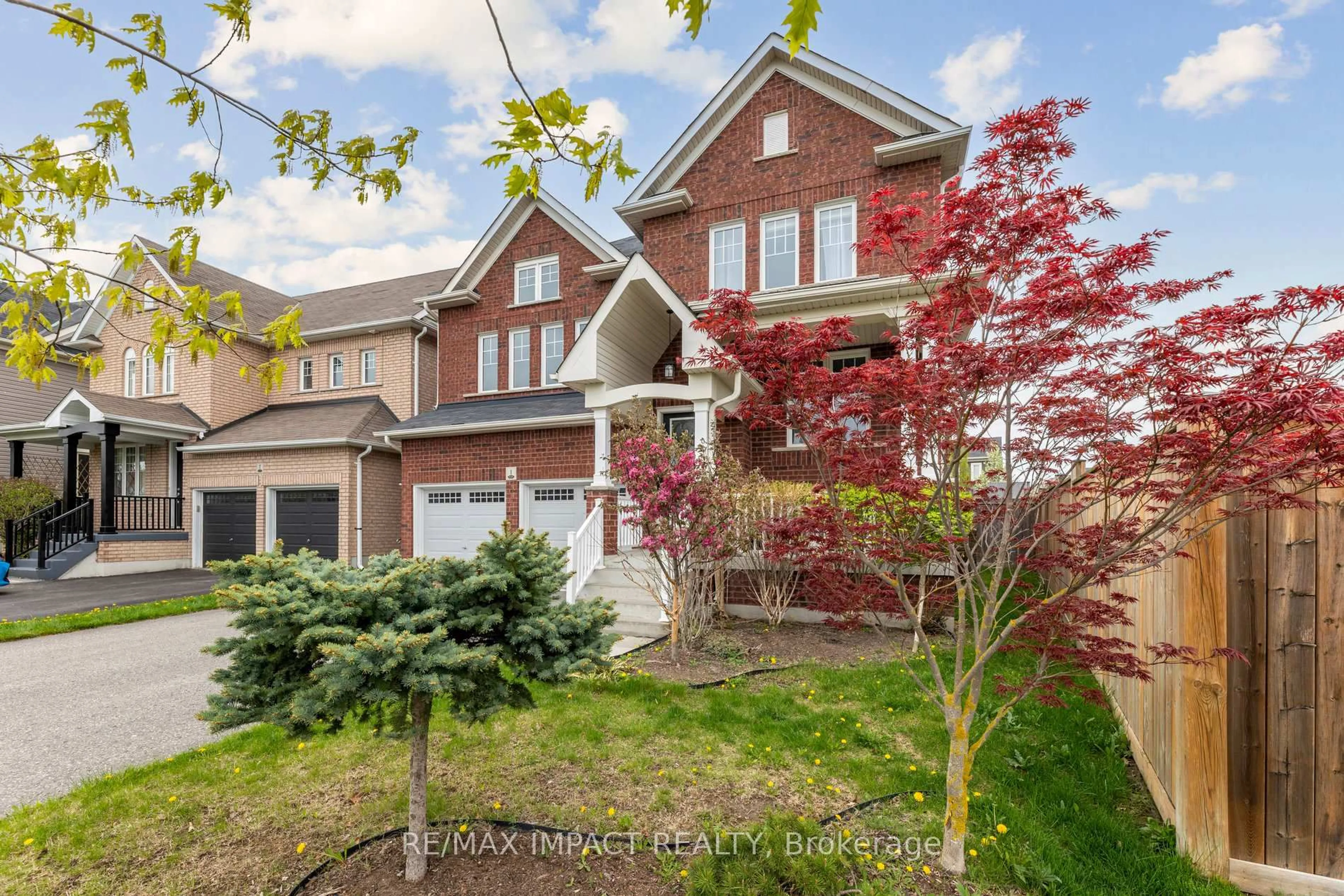 Home with brick exterior material, street for 1 Carl Raby St, Clarington Ontario L1C 0P5