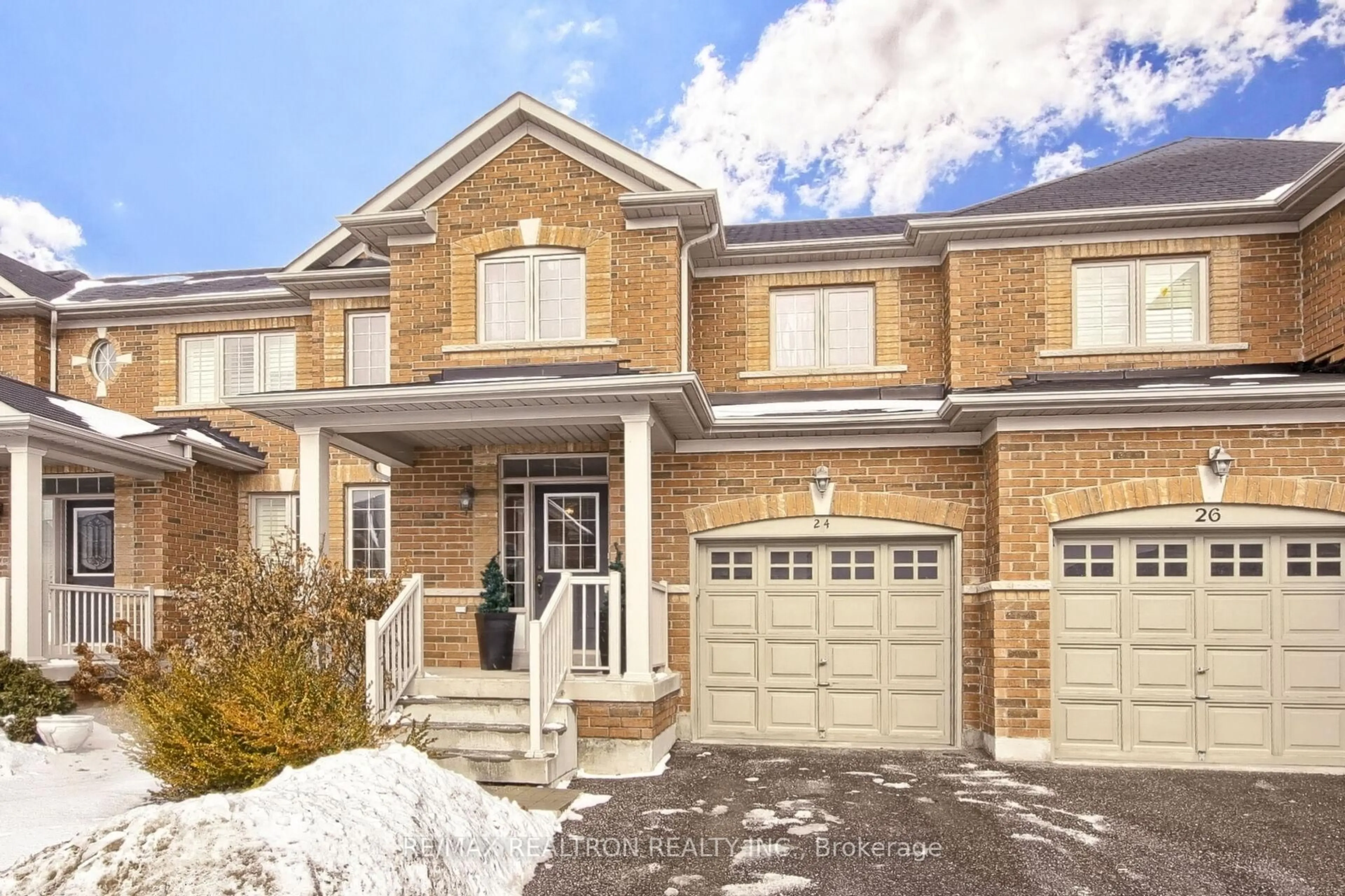 Home with brick exterior material, street for 24 Westport Dr, Whitby Ontario L1R 0J3