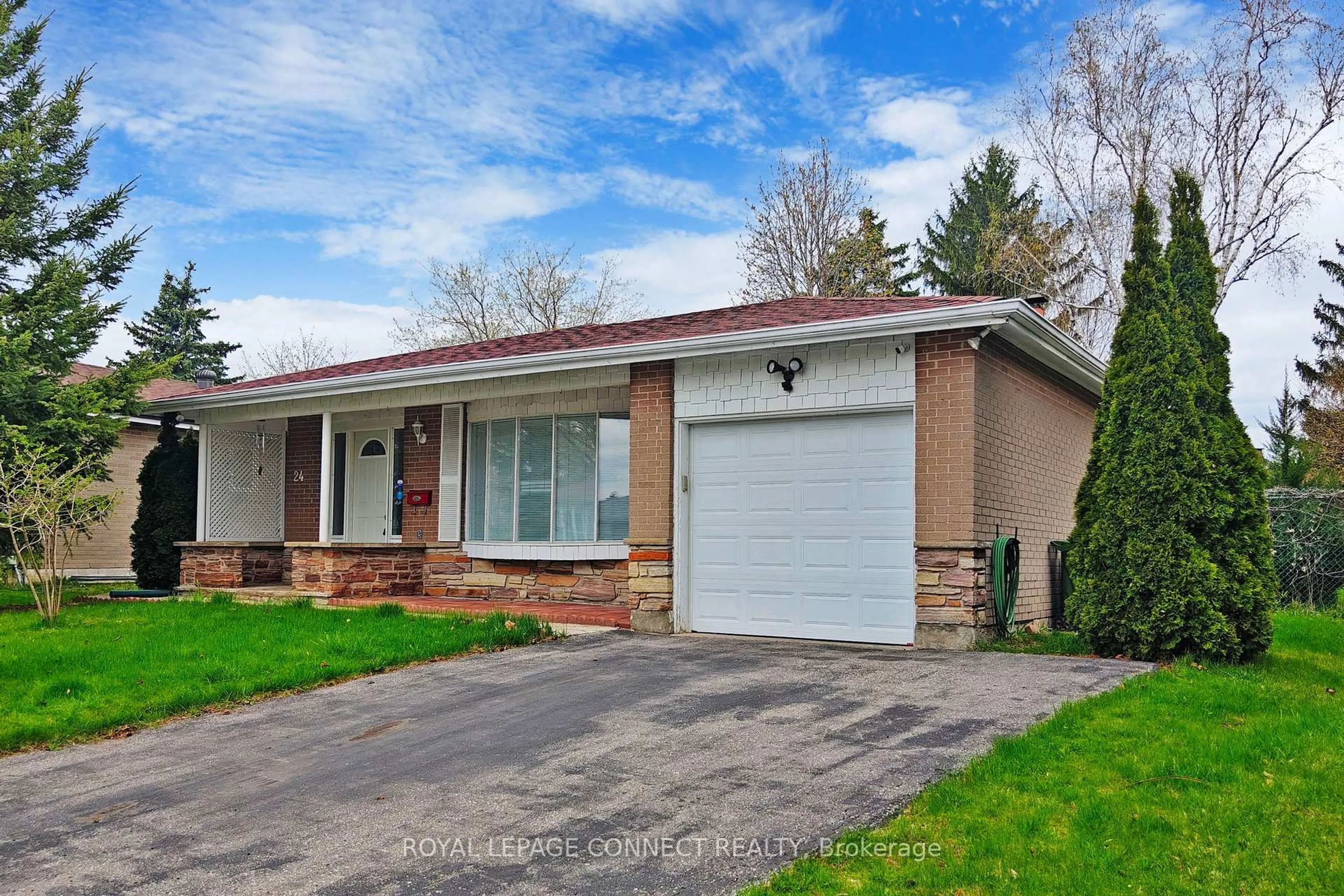 Home with brick exterior material, street for 24 Grovenest Dr, Toronto Ontario M1E 4J3