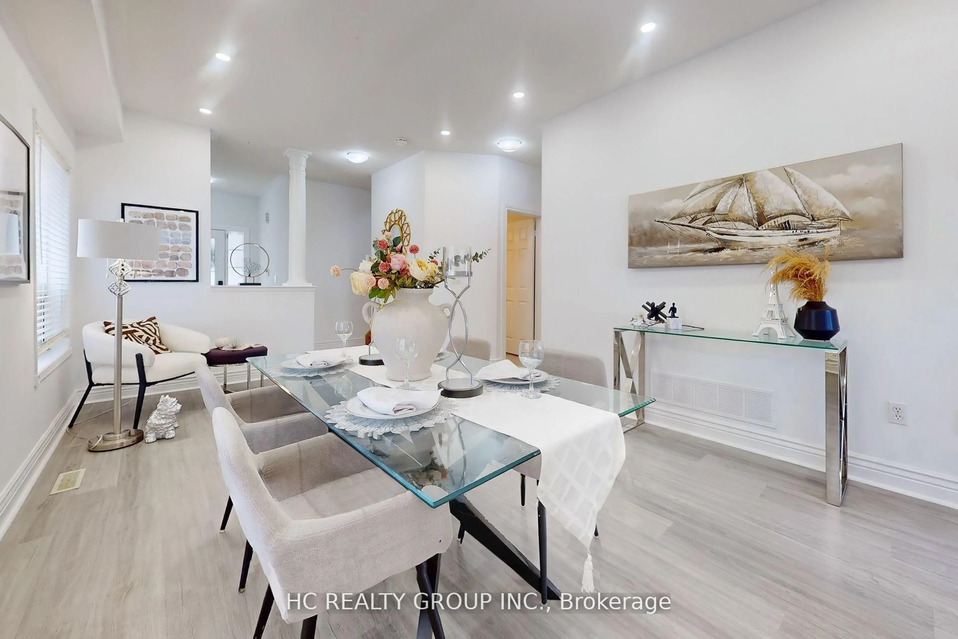 Dining room, ceramic/tile floor for 8 Beaumaris Cres, Whitby Ontario L1M 2H2