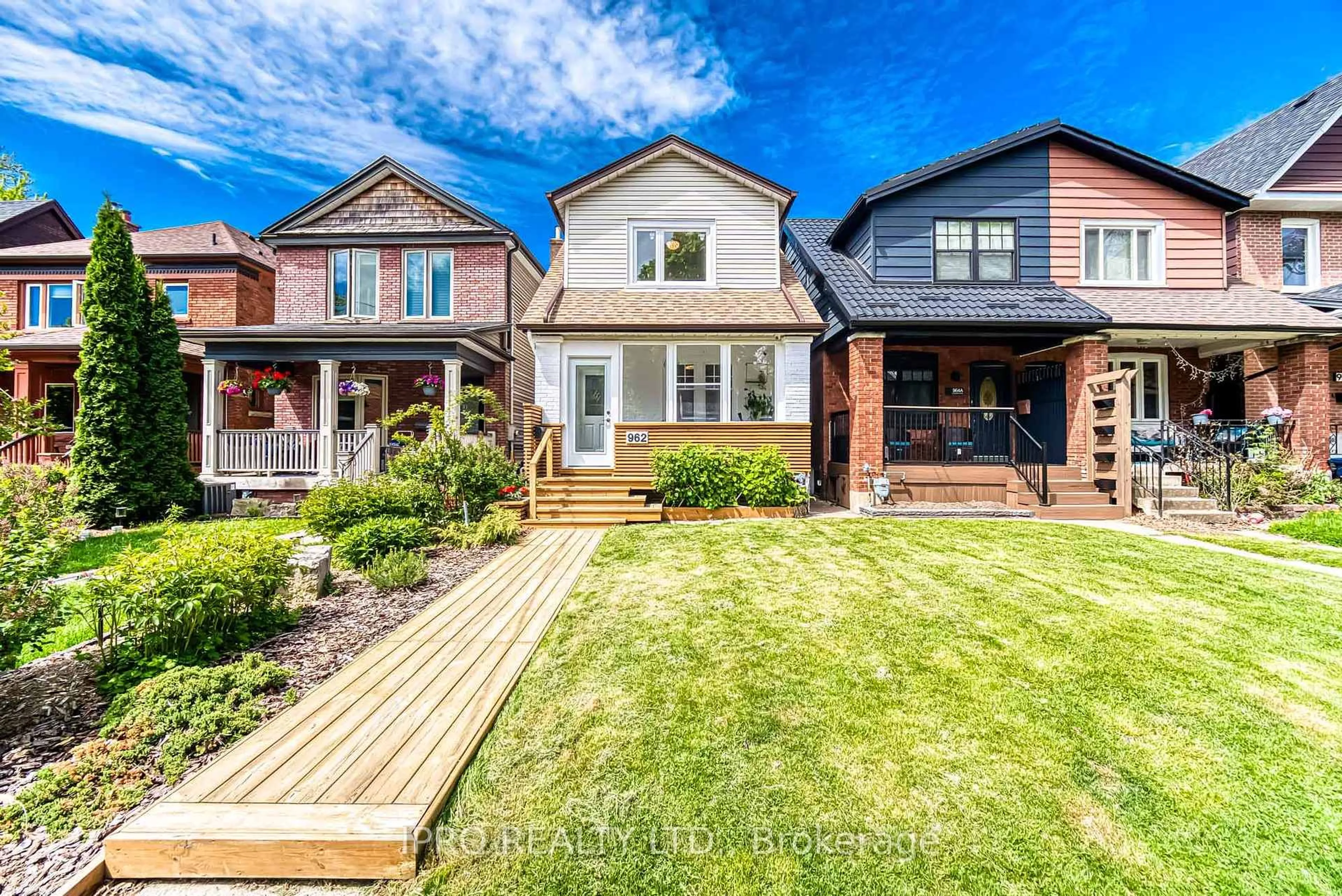 Home with brick exterior material, street for 962 Logan Ave, Toronto Ontario M4K 3E5
