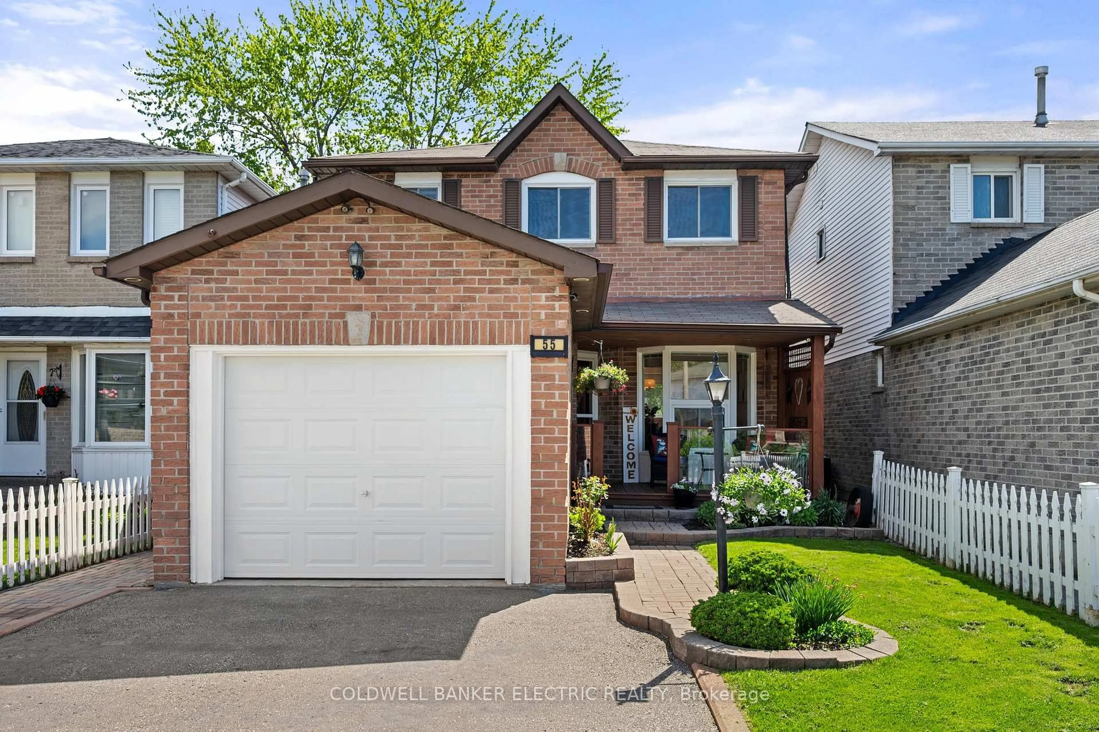 Home with brick exterior material, street for 55 Barnes Dr, Ajax Ontario L1S 5G6