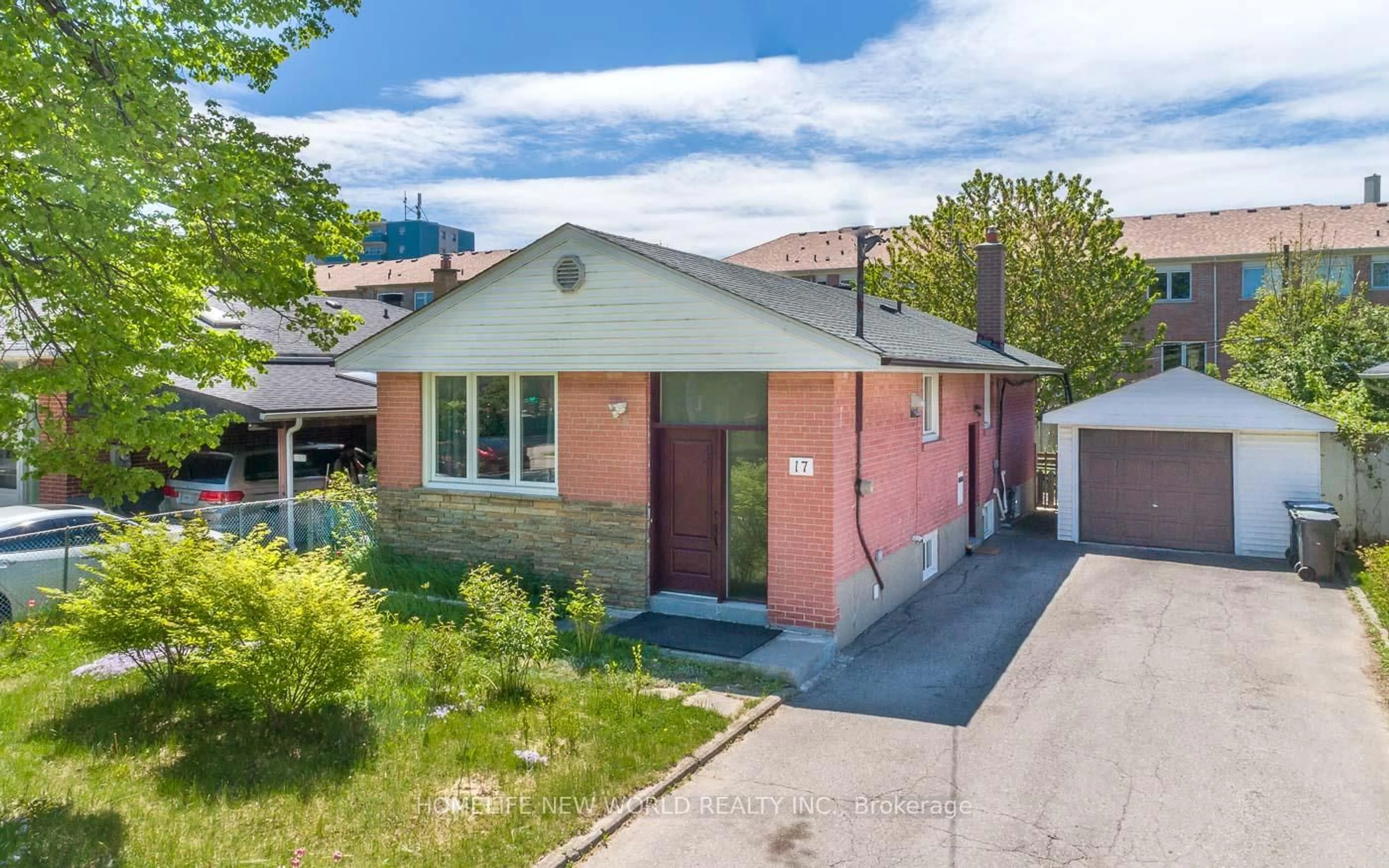 Home with brick exterior material, street for 17 Savarin St, Toronto Ontario M1J 1Z7