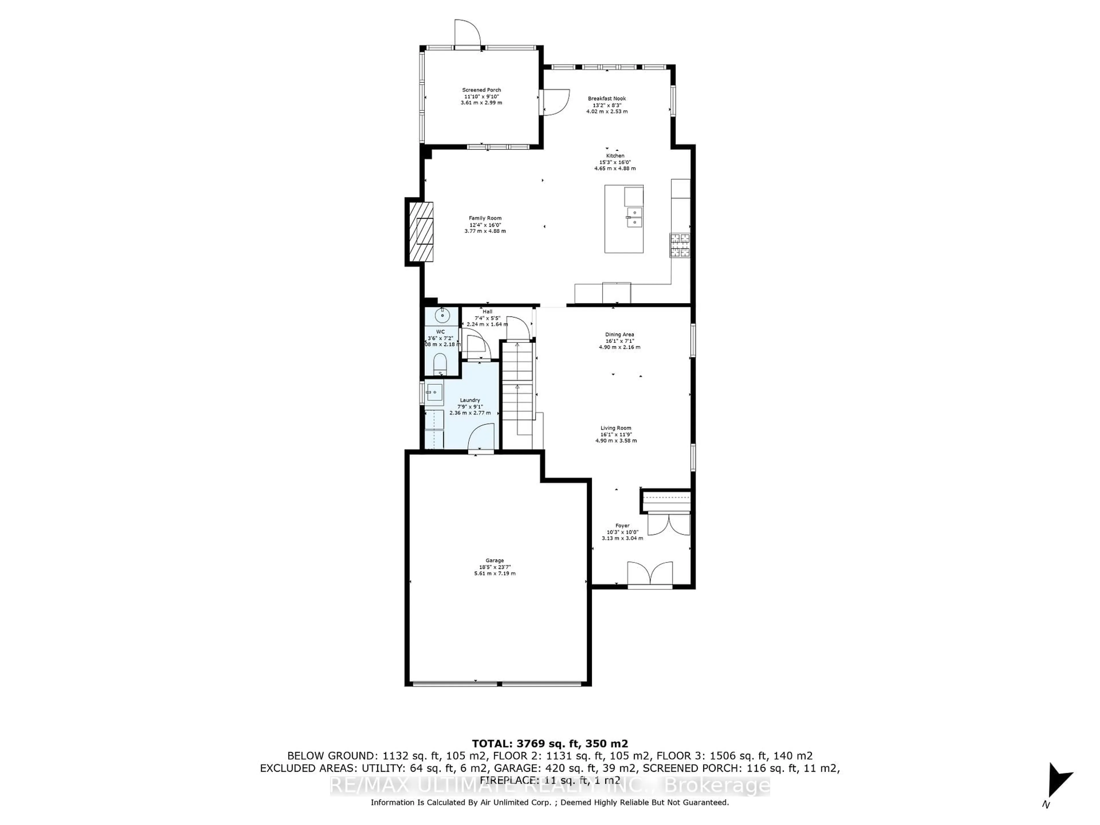 Floor plan for 42 Donwoods Cres, Whitby Ontario L1R 0N1