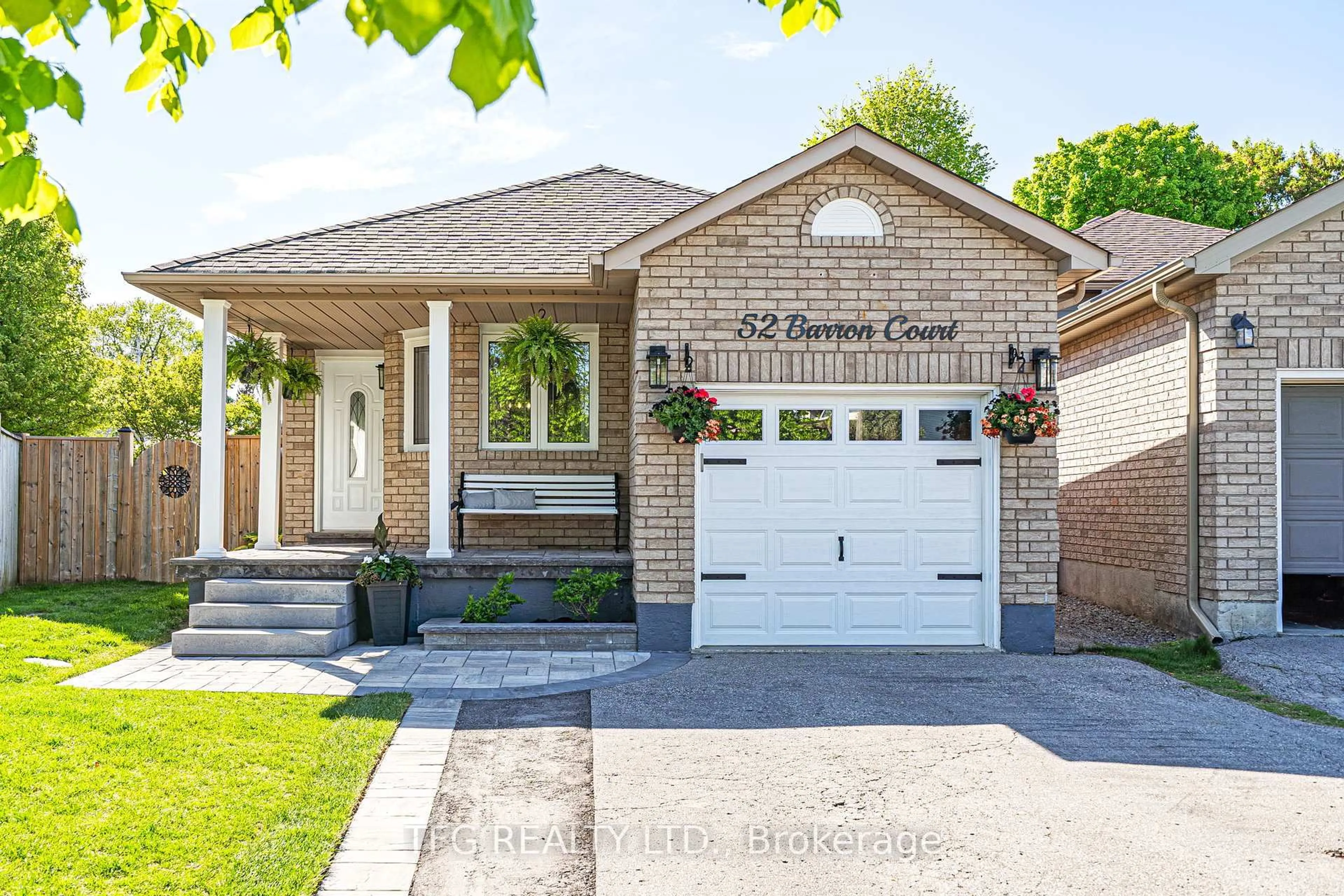 Home with brick exterior material, street for 52 Barron Crt, Clarington Ontario L1E 3G2
