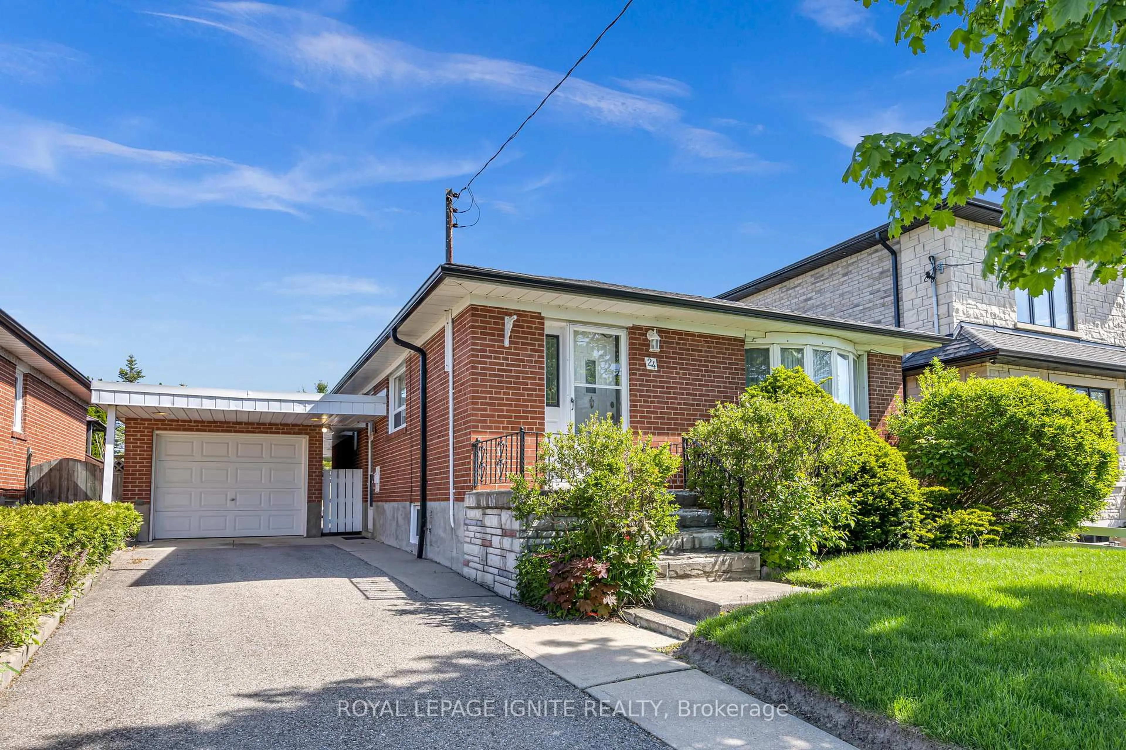 Home with brick exterior material, street for 24 Beran Dr, Toronto Ontario M1G 1G1