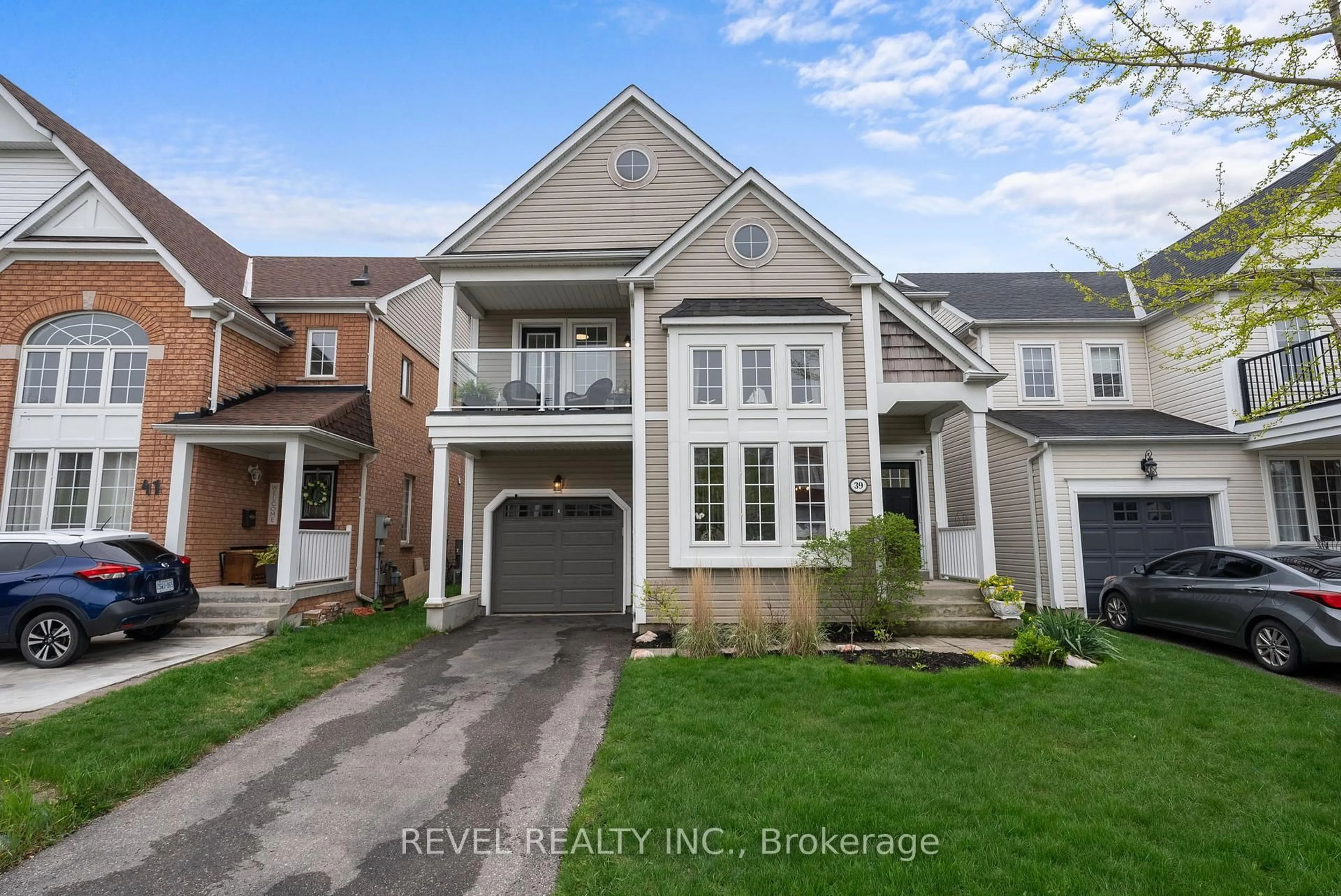 Home with brick exterior material, street for 39 Handley Cres, Ajax Ontario L1Z 1M2