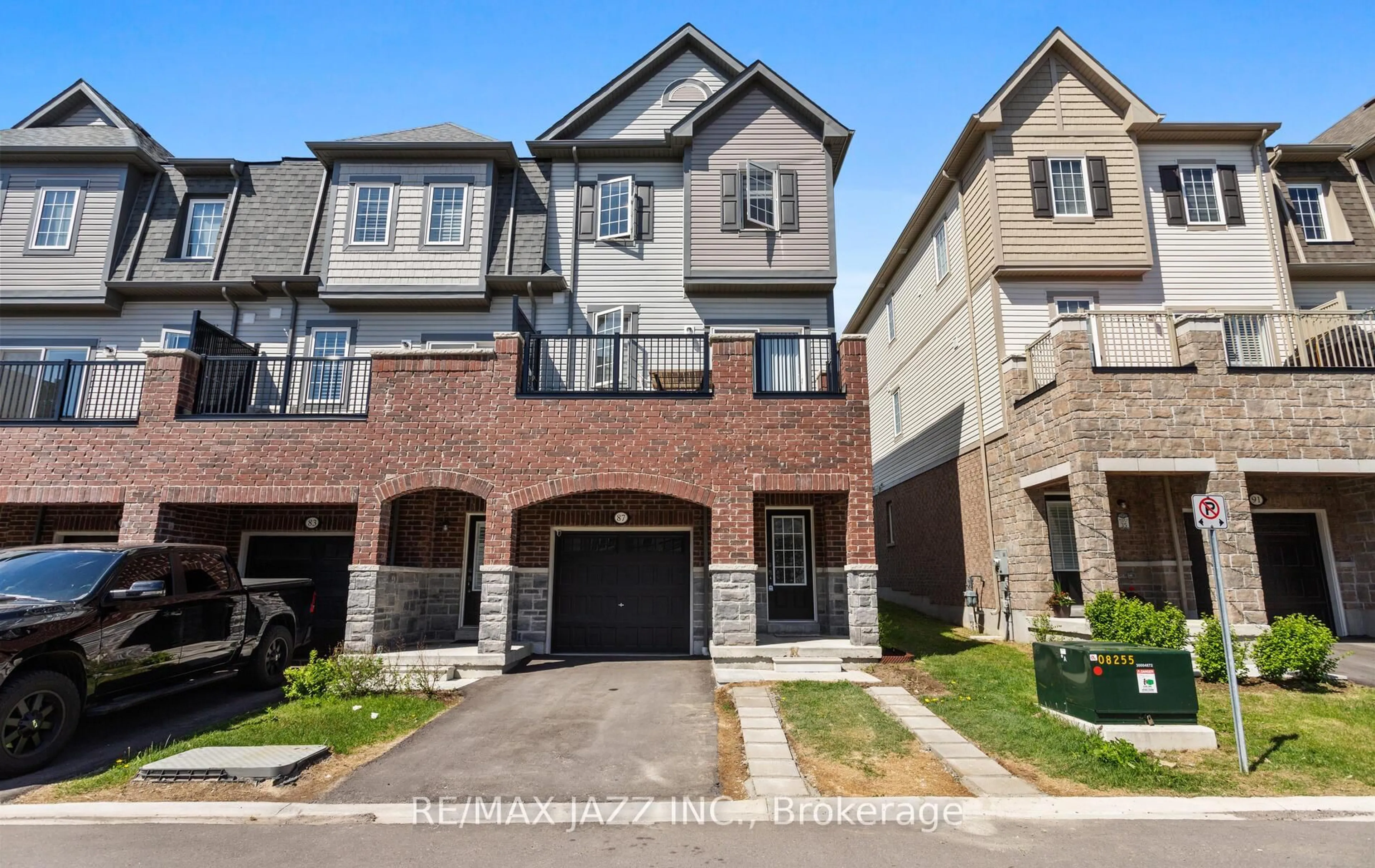 Home with brick exterior material, street for 87 Honey Crisp Lane, Clarington Ontario L1C 7H7