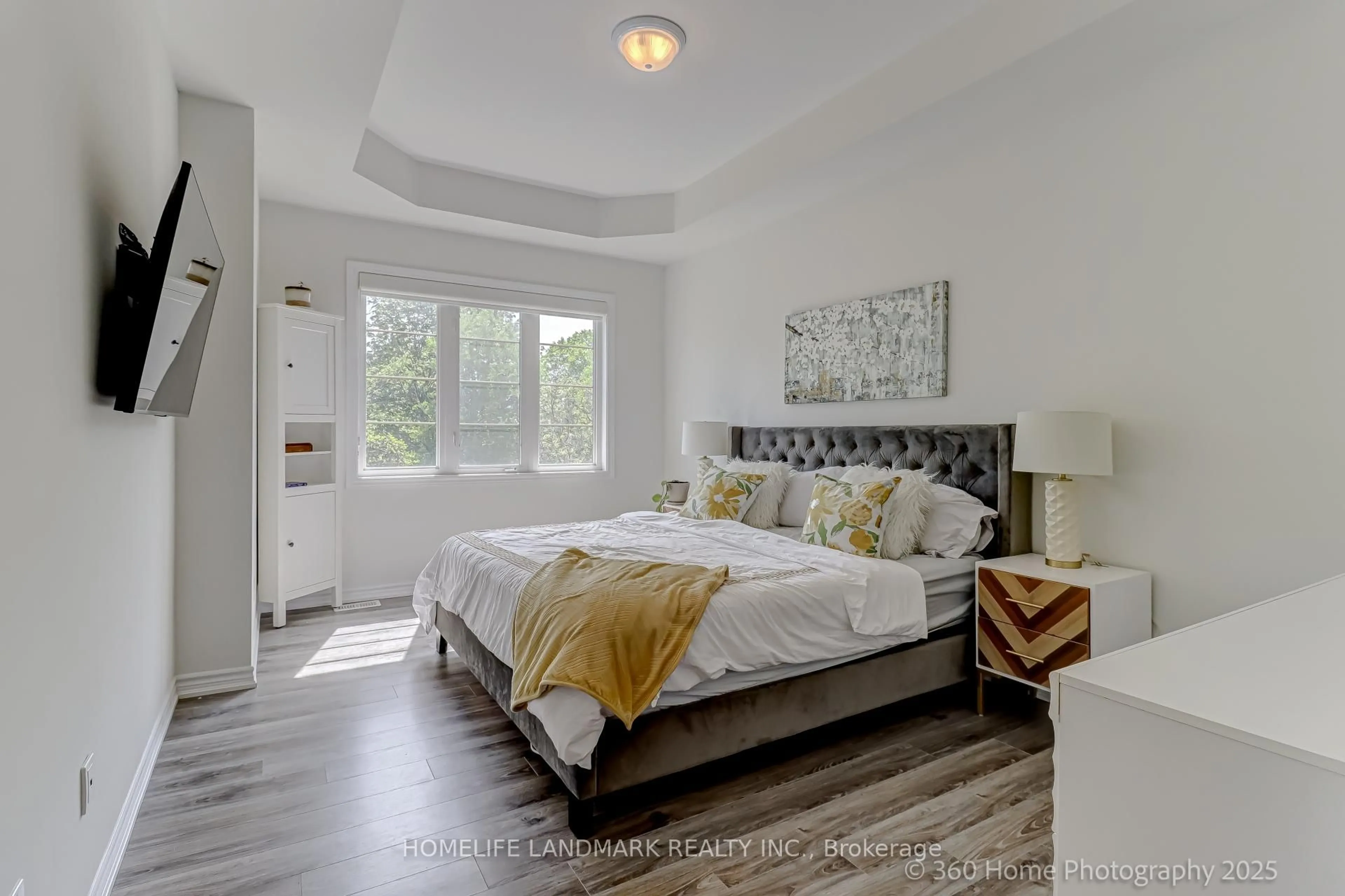 Bedroom with bed, unknown for 25 Workmens Circ, Ajax Ontario L1T 0N6