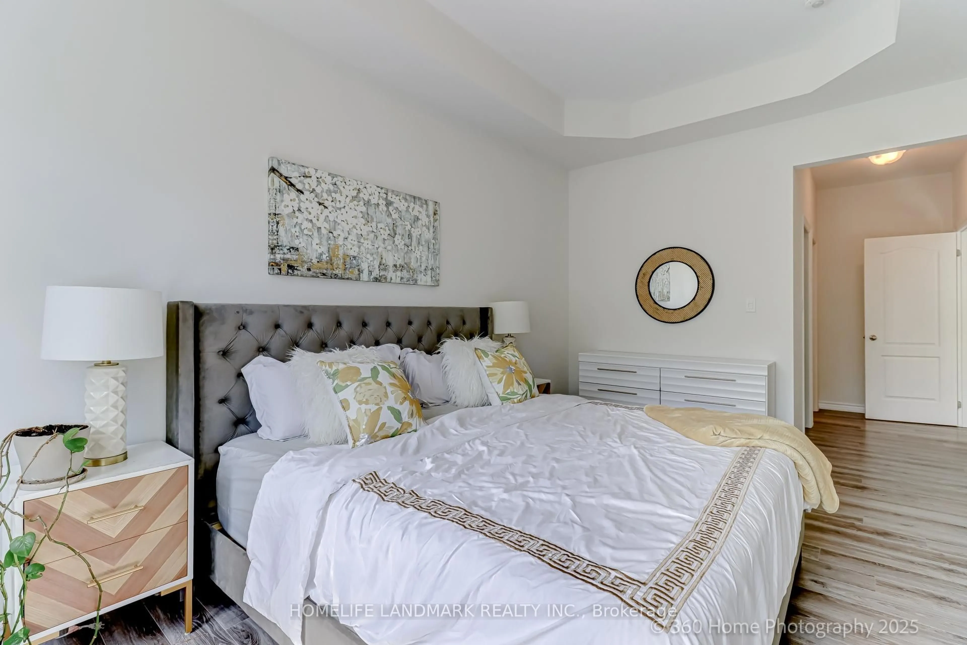 Bedroom with bed, unknown for 25 Workmens Circ, Ajax Ontario L1T 0N6
