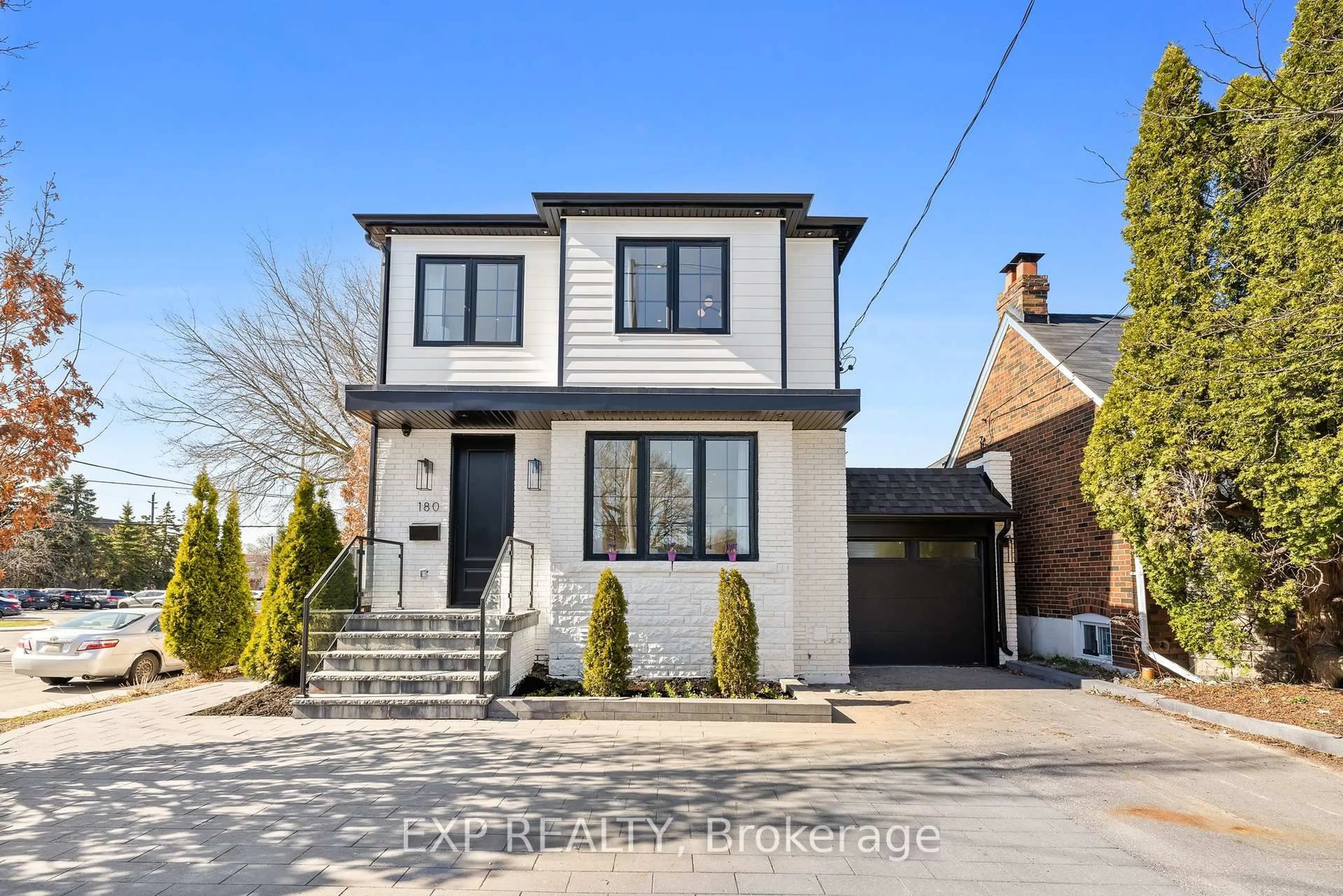 Home with brick exterior material, street for 180 Glenwood Cres, Toronto Ontario M4B 1K4