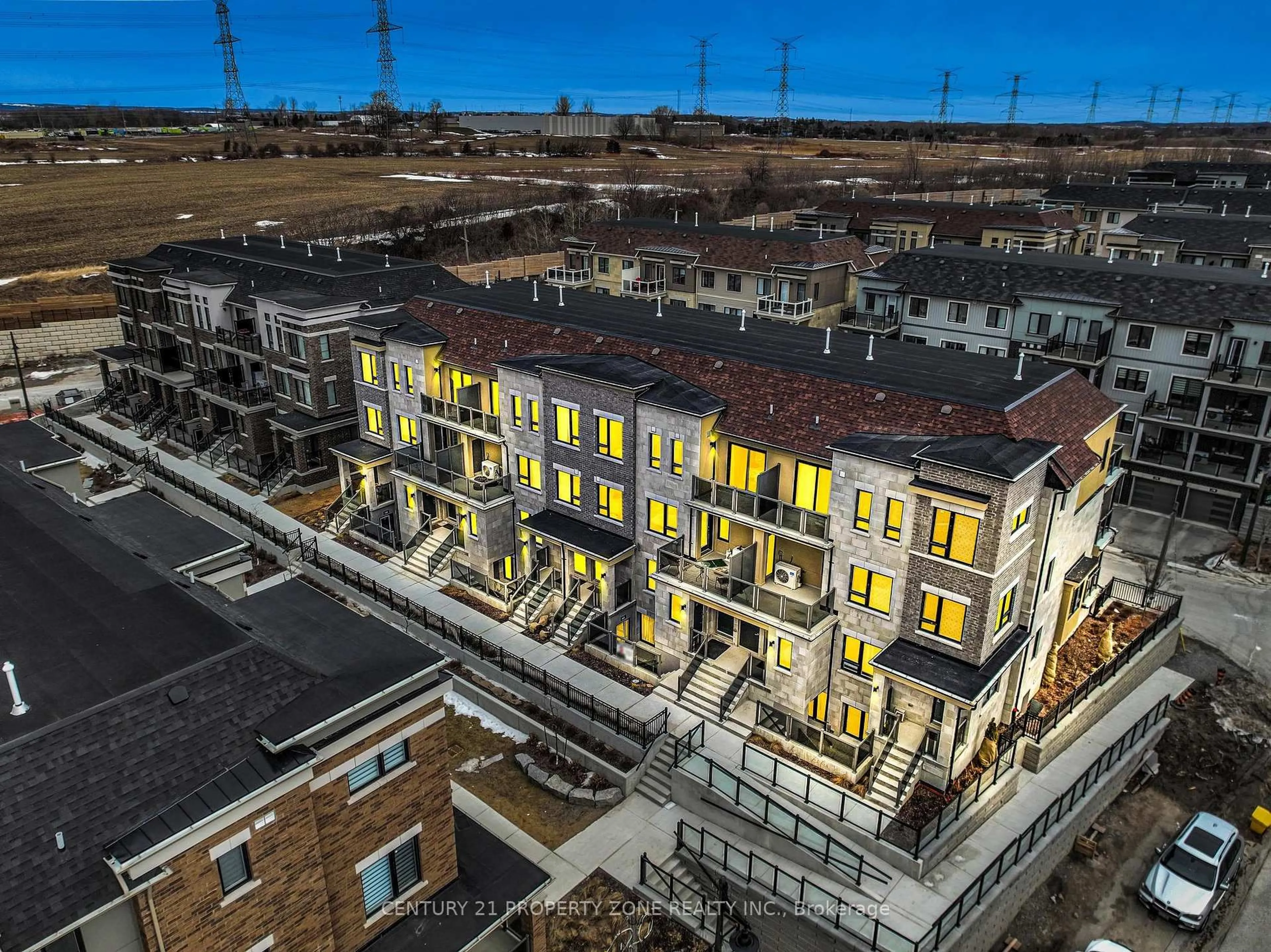 A pic from outside/outdoor area/front of a property/back of a property/a pic from drone, city buildings view from balcony for 6A Lookout Dr, Clarington Ontario L1C 7E9