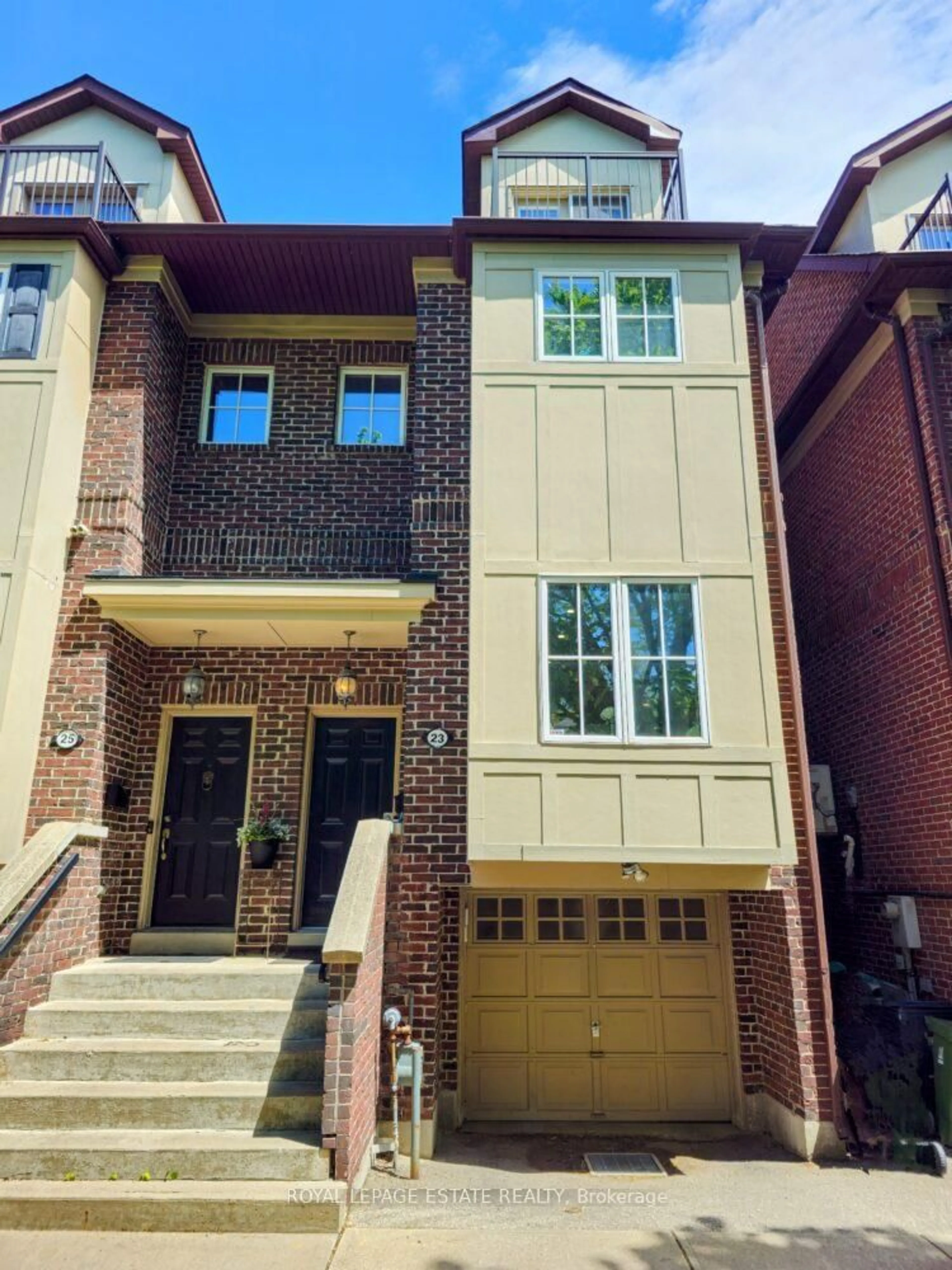 Home with brick exterior material, street for 23 Hodge Lane, Toronto Ontario M4E 3Y3