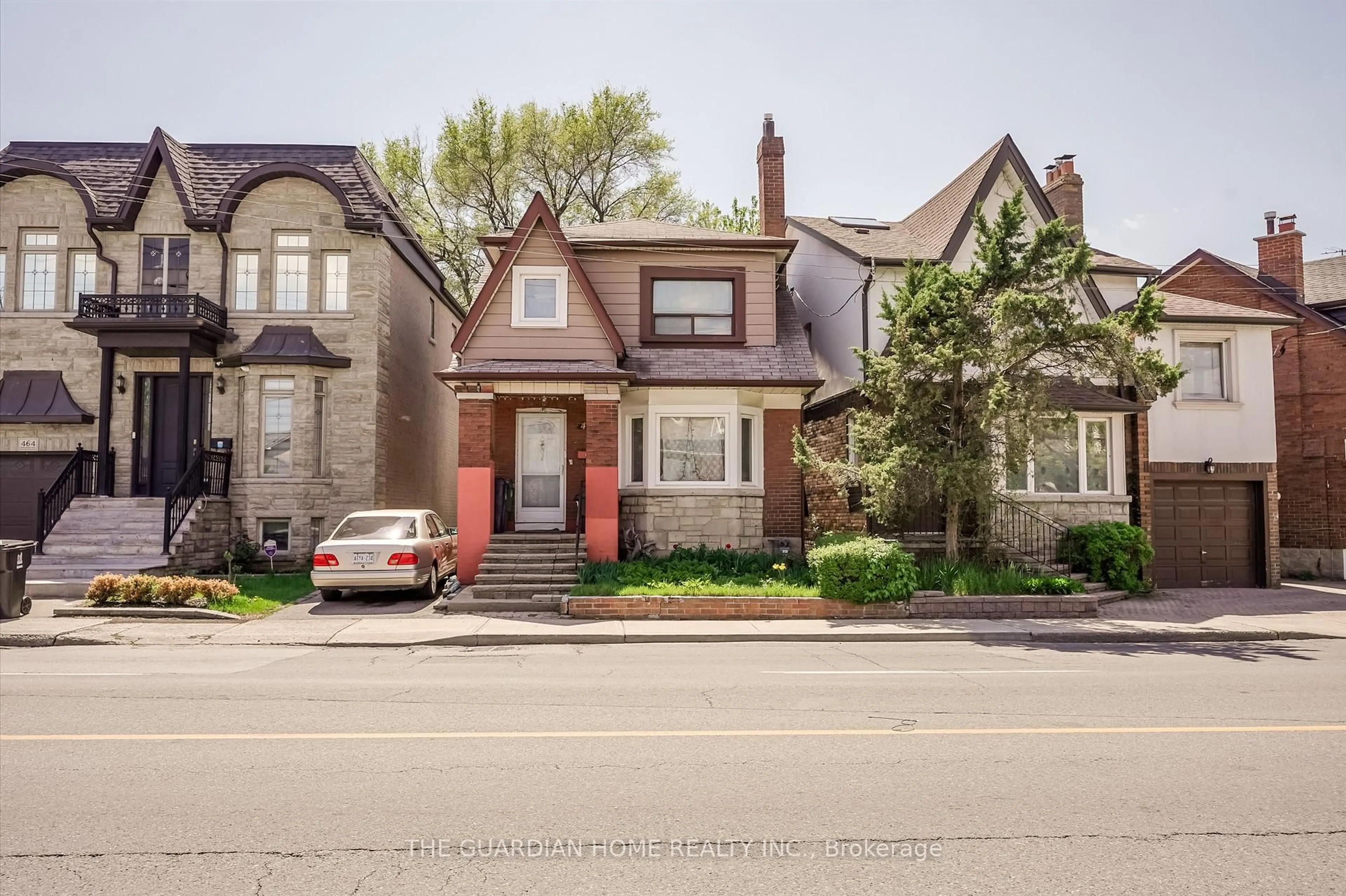 Home with brick exterior material, street for 466 Donlands Ave, Toronto Ontario M4J 3S5