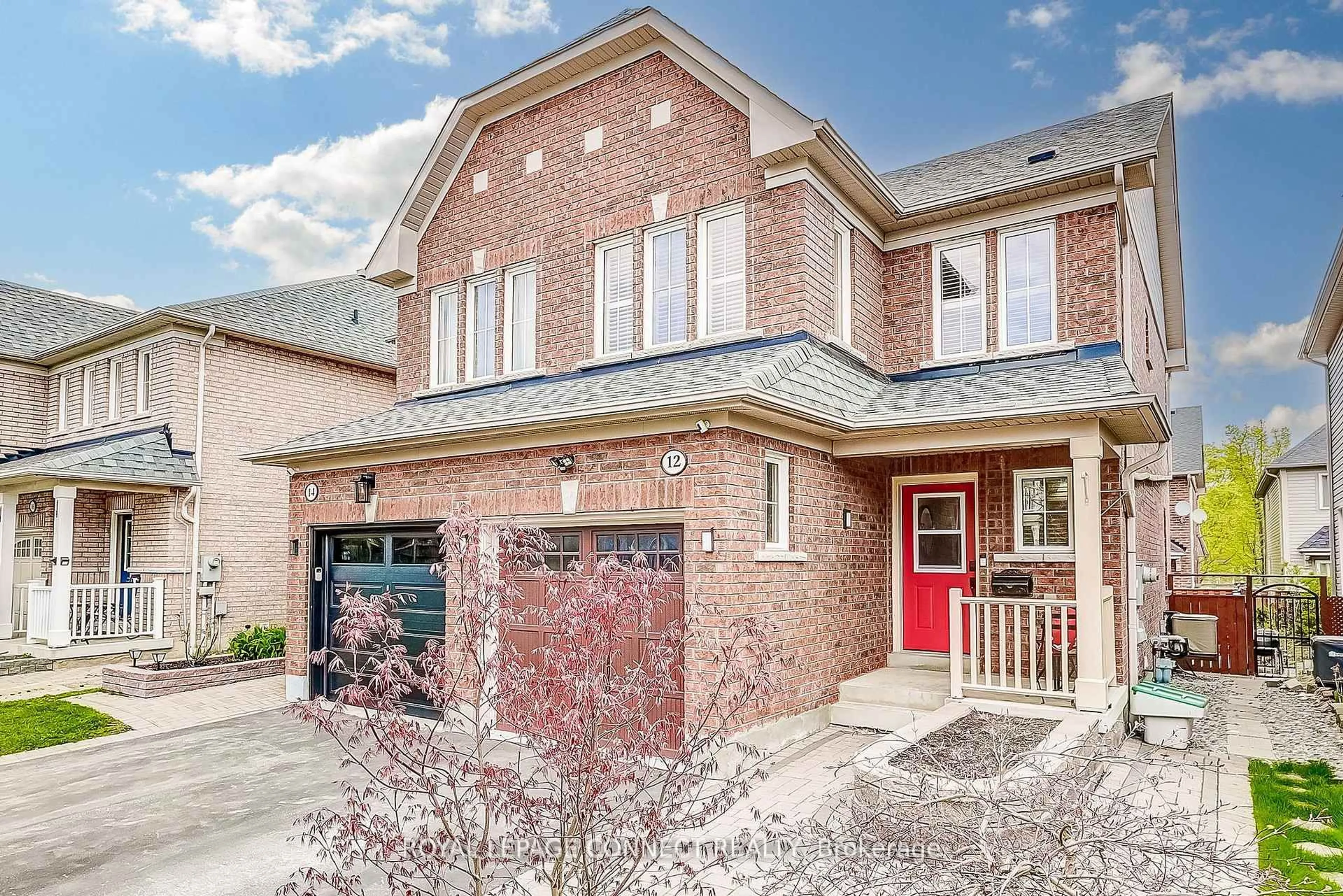 Home with brick exterior material, street for 12 Aldonschool Crt, Ajax Ontario L1S 0C5