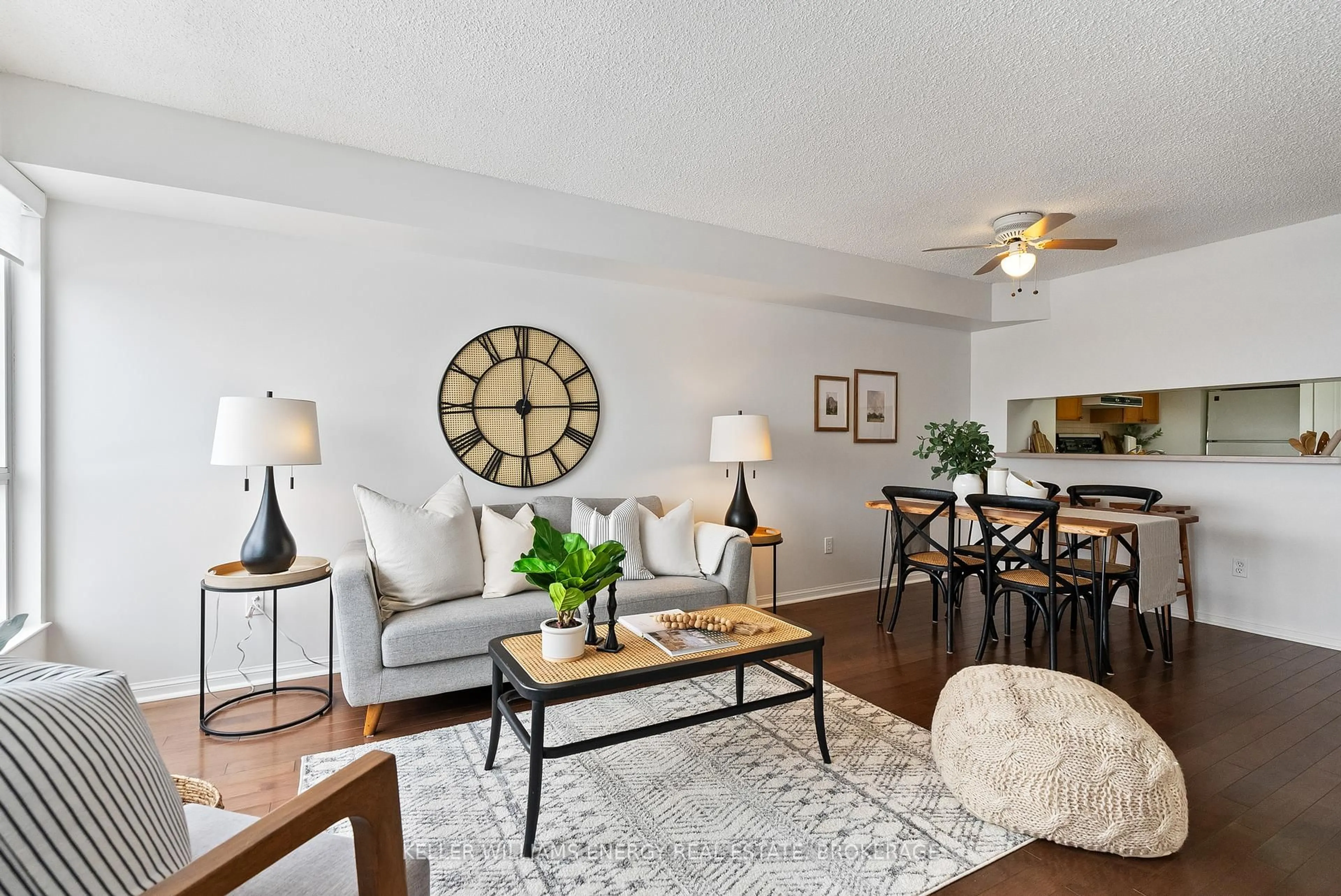 Living room with furniture, unknown for 712 Rossland Rd #904, Whitby Ontario L1N 9E8