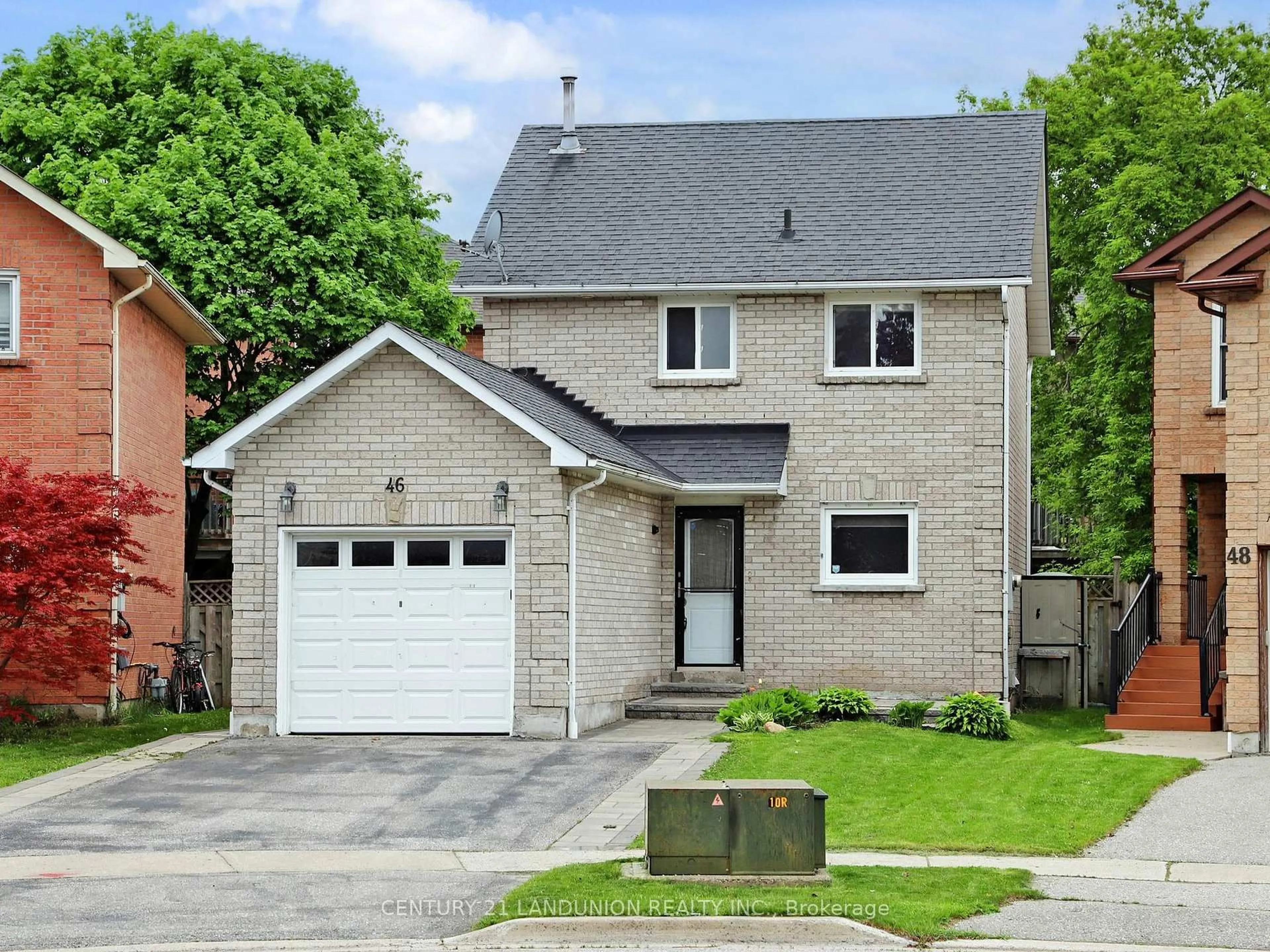 Home with brick exterior material, street for 46 Deverill Cres, Ajax Ontario L1T 1S7