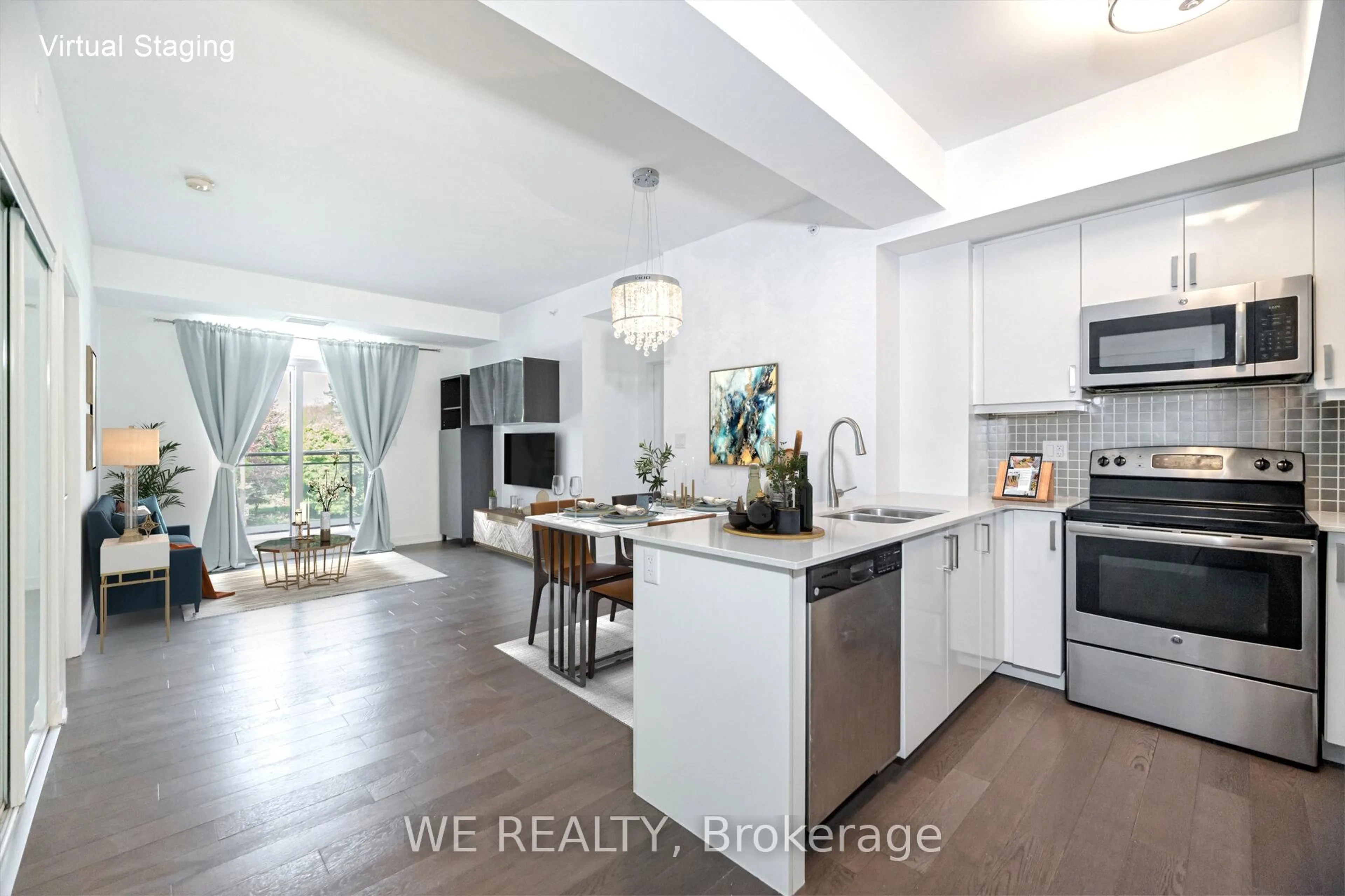 Open concept kitchen, unknown for 3560 ST CLAIR Ave #224, Toronto Ontario M1K 0A9