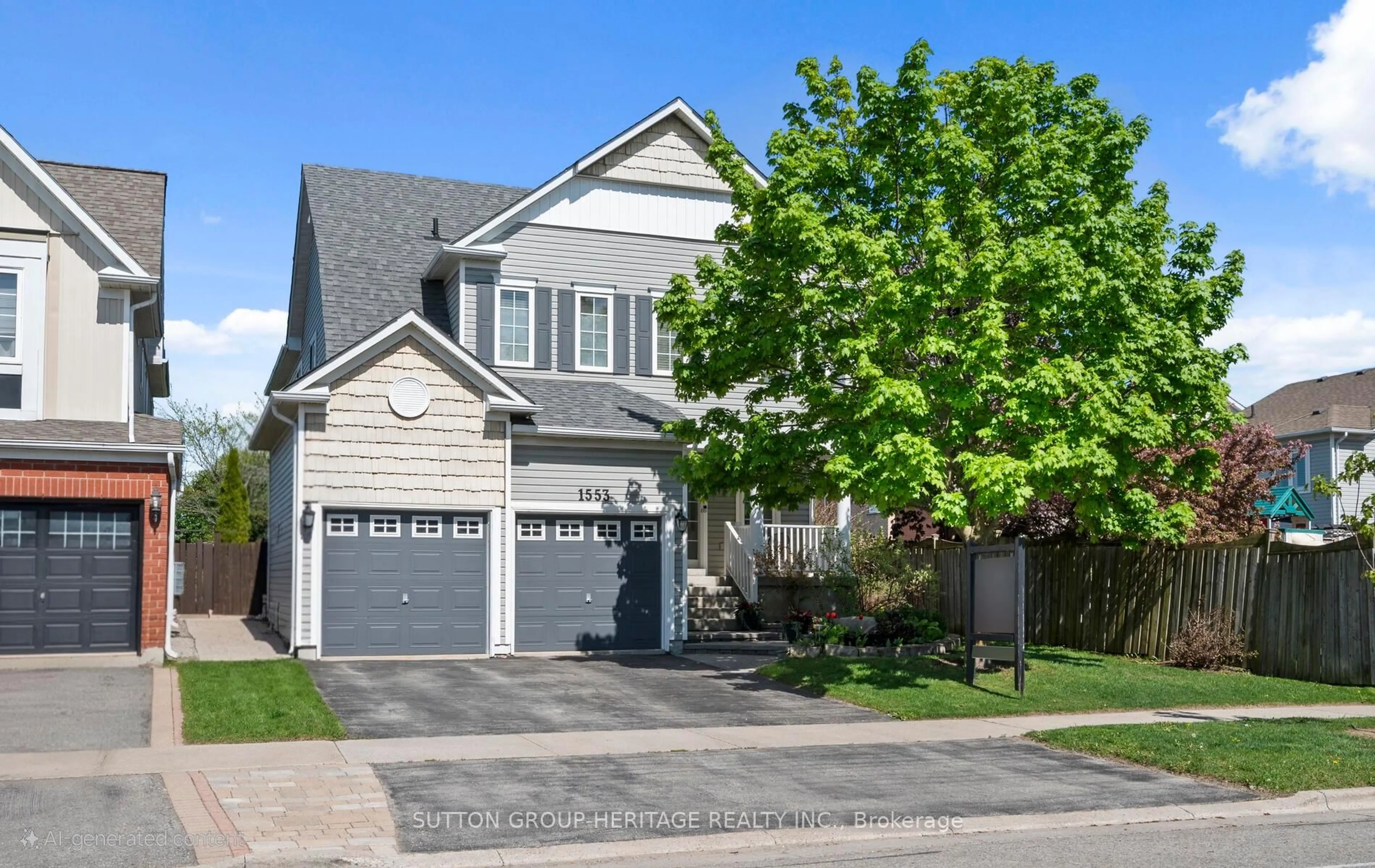 Home with vinyl exterior material, street for 1553 Grandview St, Oshawa Ontario L1K 2R1