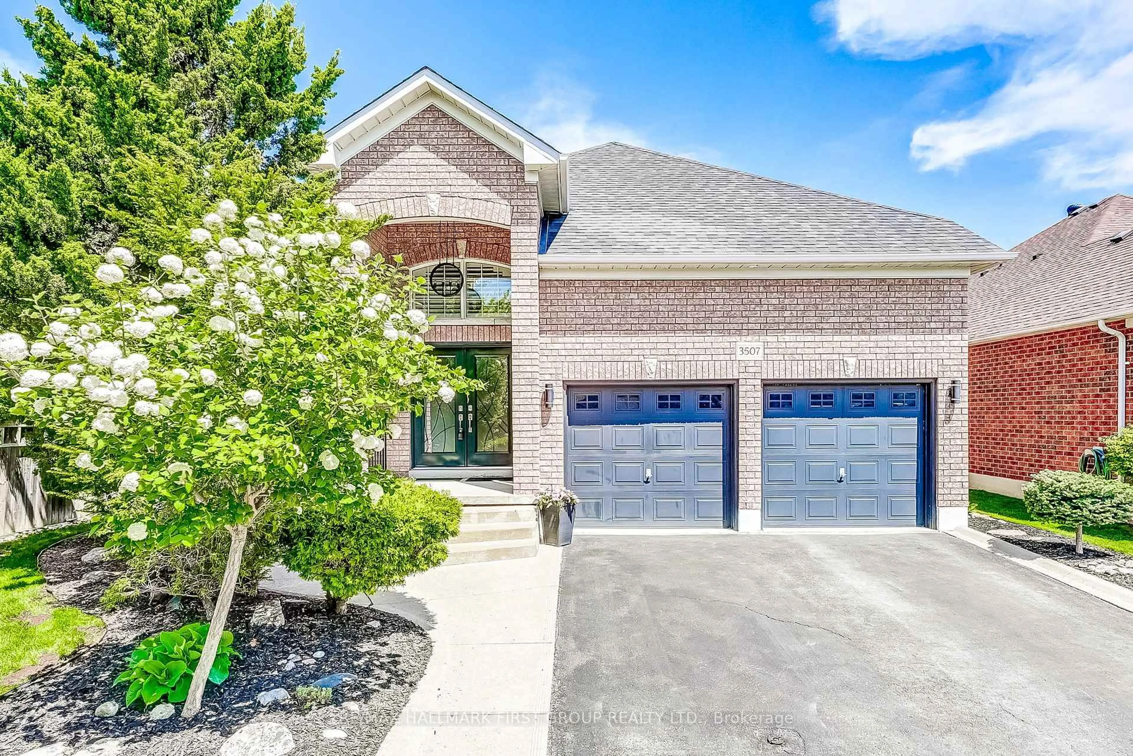 Home with brick exterior material, street for 3507 Garrard Rd, Whitby Ontario L1R 3C8
