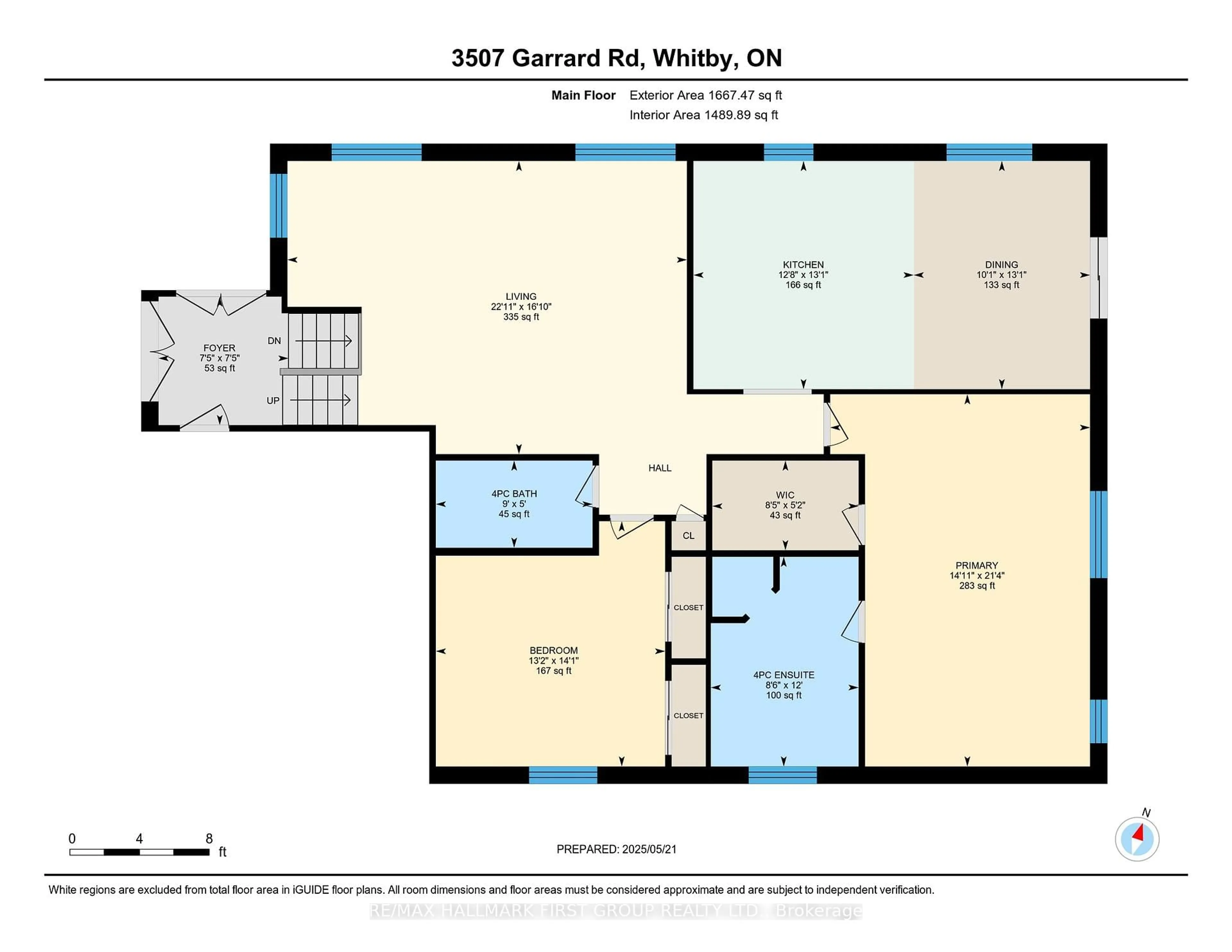 Floor plan for 3507 Garrard Rd, Whitby Ontario L1R 3C8