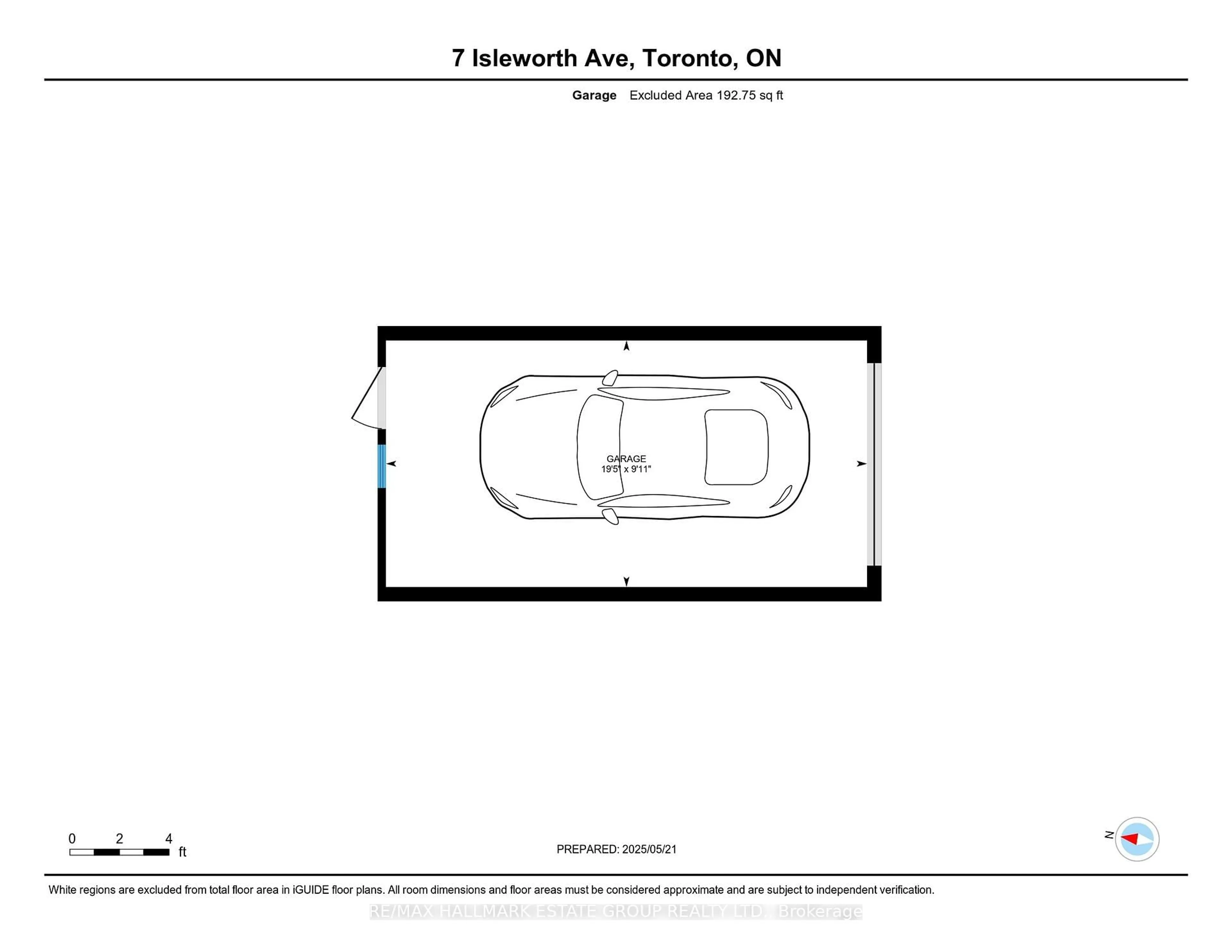 Floor plan for 7 Isleworth Ave, Toronto Ontario M4E 1J4