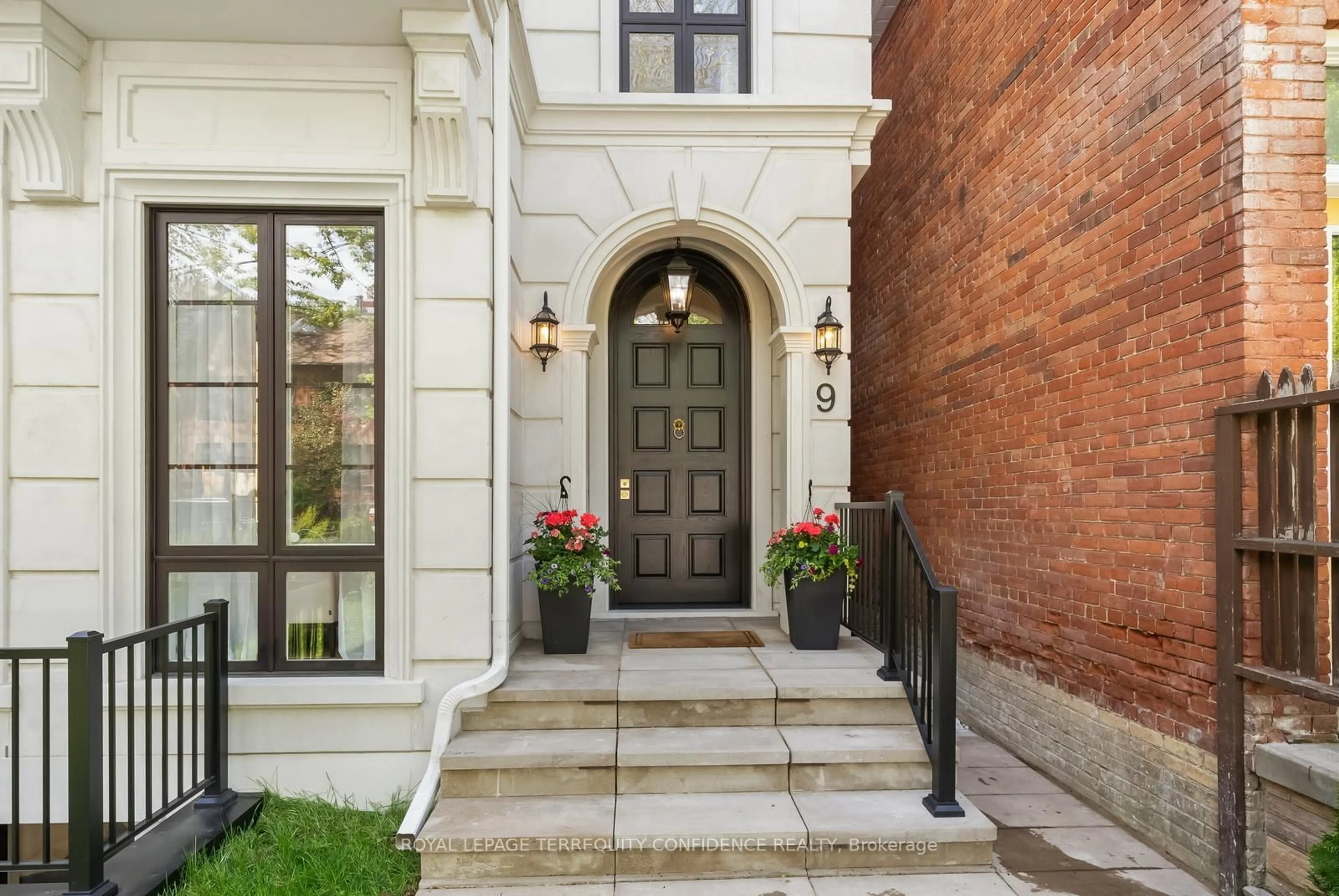 Home with brick exterior material, street for 9 Blong Ave, Toronto Ontario M4M 1P1