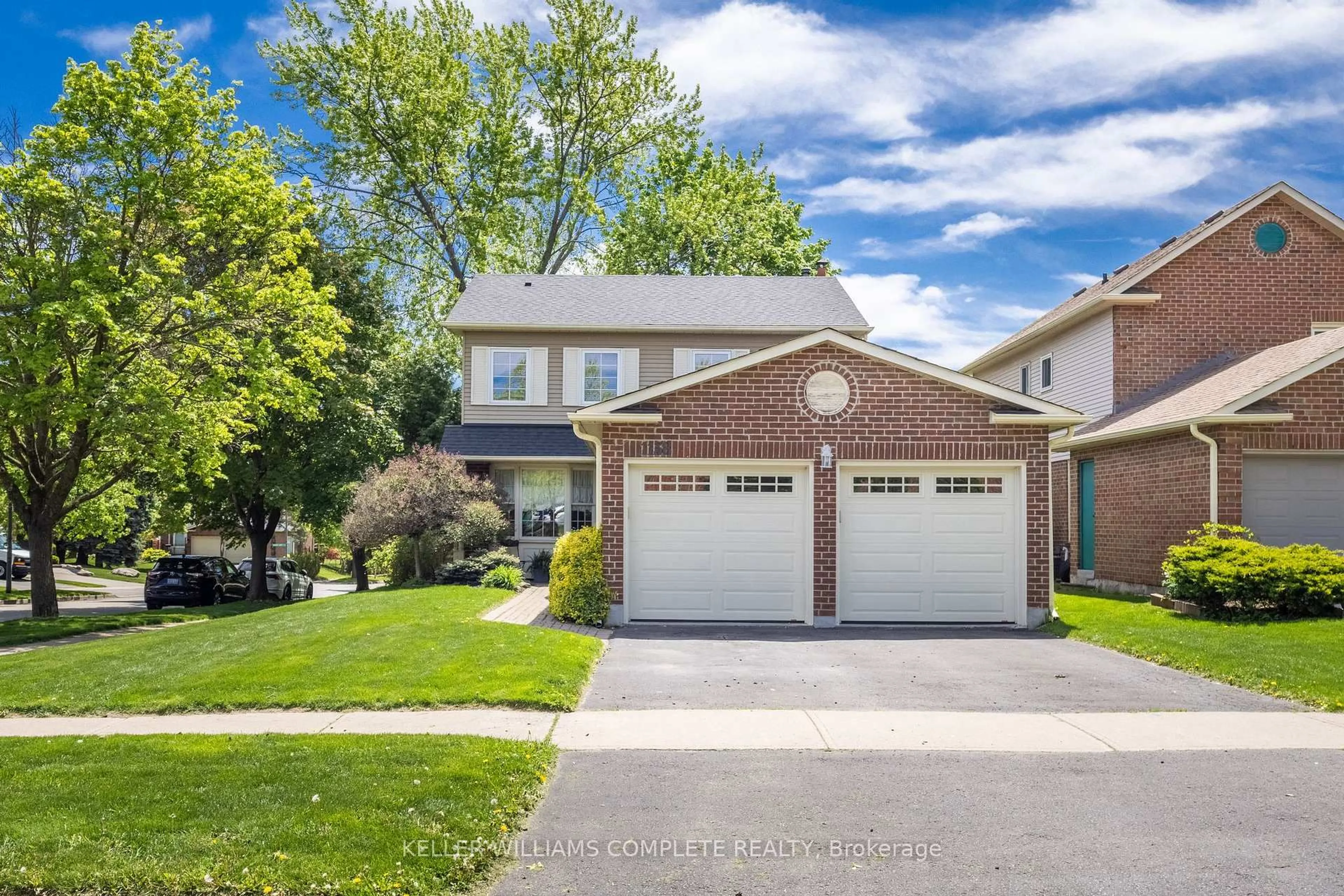 Home with brick exterior material, street for 1138 Pebblestone Cres, Pickering Ontario L1X 1A7