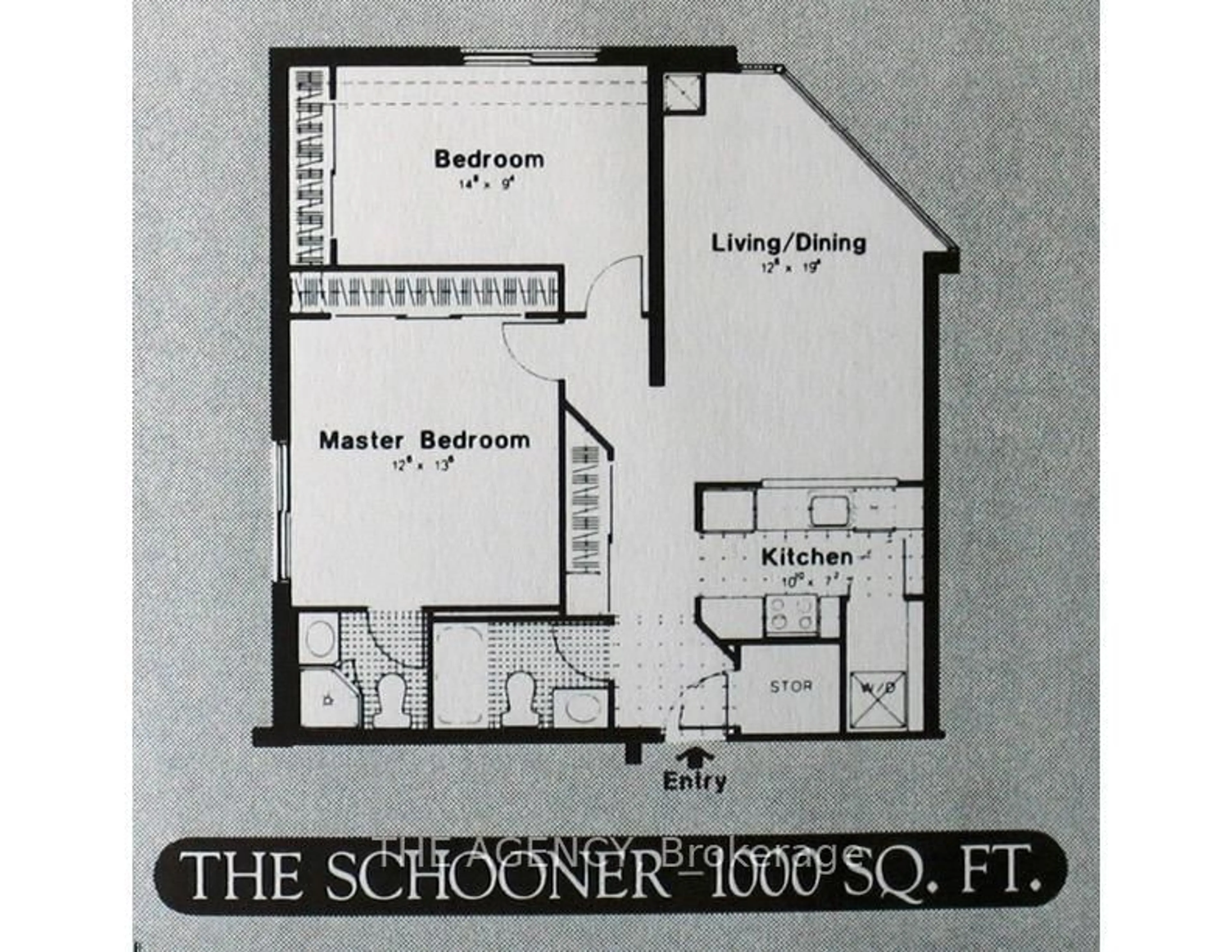 Floor plan for 90 Dale Ave #301, Toronto Ontario M1J 3N4