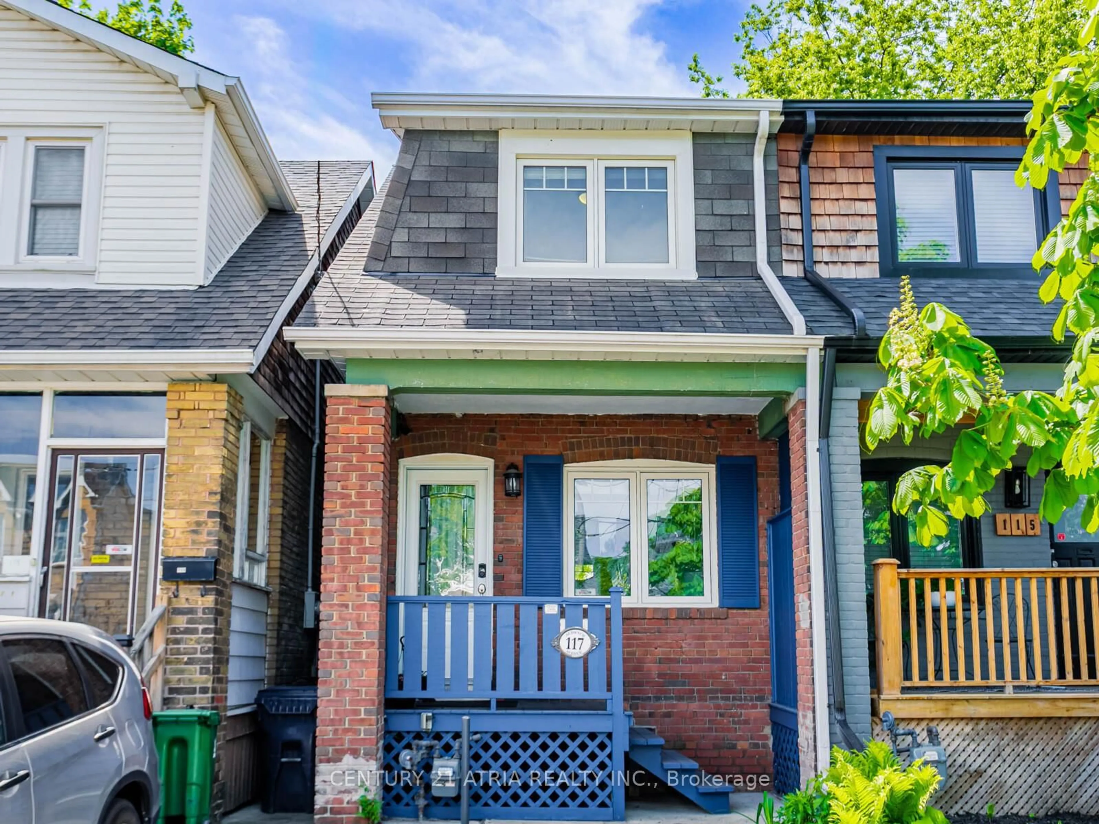 Home with brick exterior material, street for 117 Aldwych Ave, Toronto Ontario M4J 1X7
