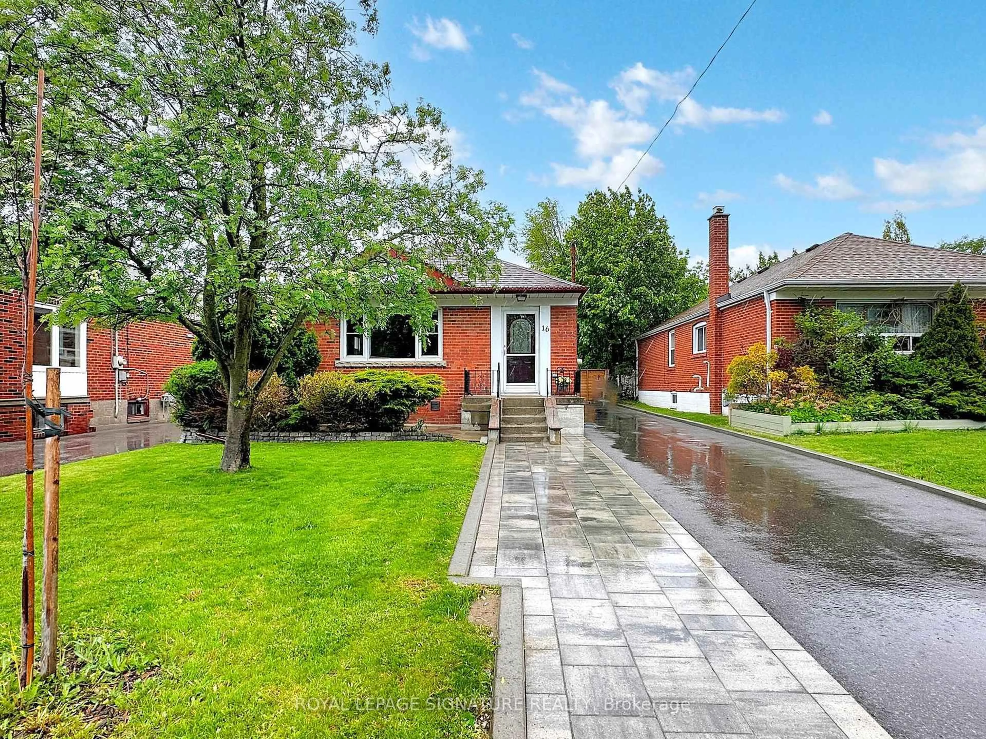Home with brick exterior material, street for 16 Bardwell Cres, Toronto Ontario M1R 1C9