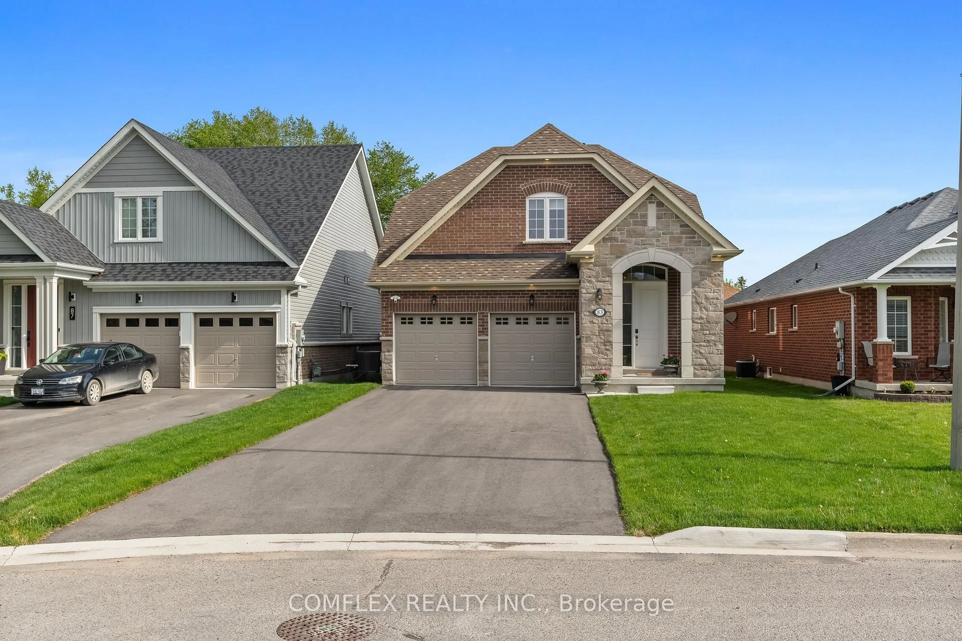 Home with brick exterior material, street for 83 Steinway Dr, Scugog Ontario L9L 1V6
