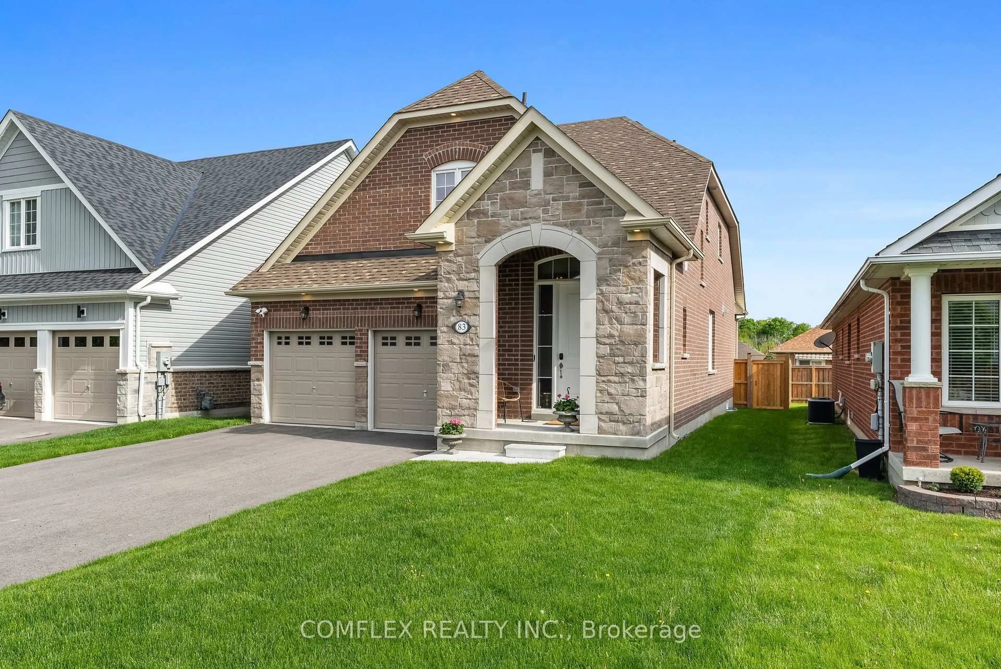 Home with brick exterior material, street for 83 Steinway Dr, Scugog Ontario L9L 1V6