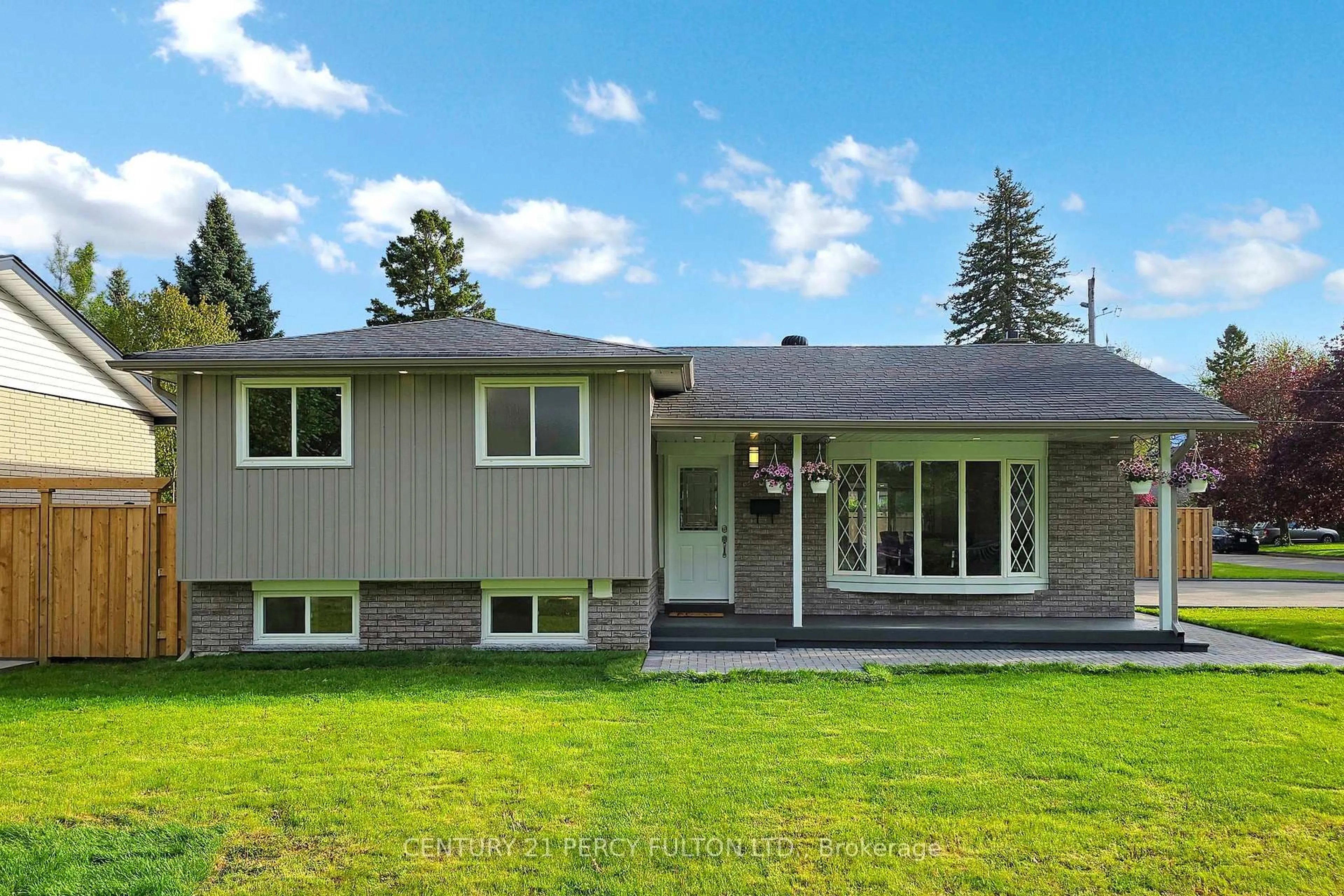 Home with vinyl exterior material, street for 8 Burrells Rd, Ajax Ontario L1S 2V5