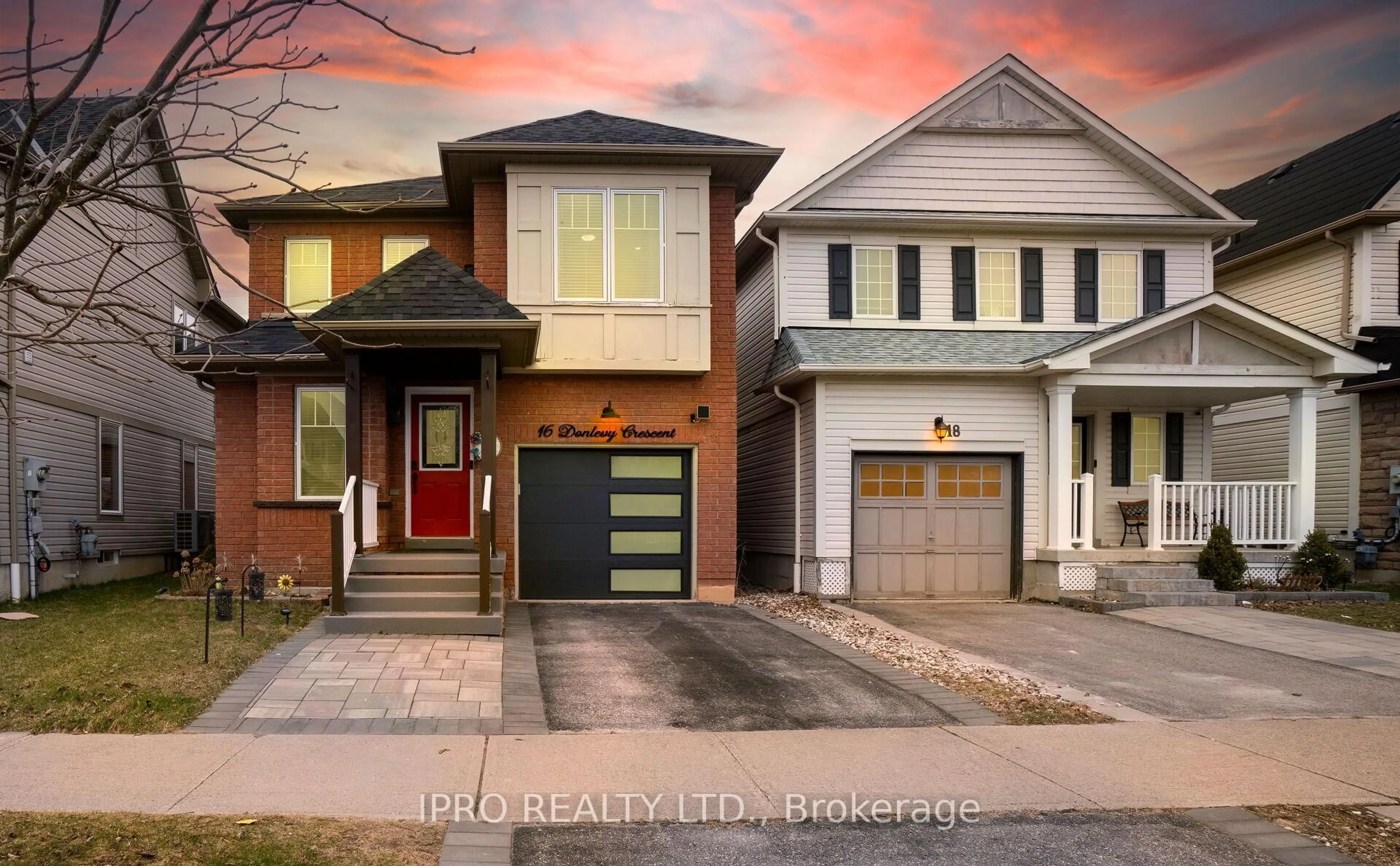 Home with brick exterior material, street for 16 Donlevy Cres, Whitby Ontario L1R 0B8