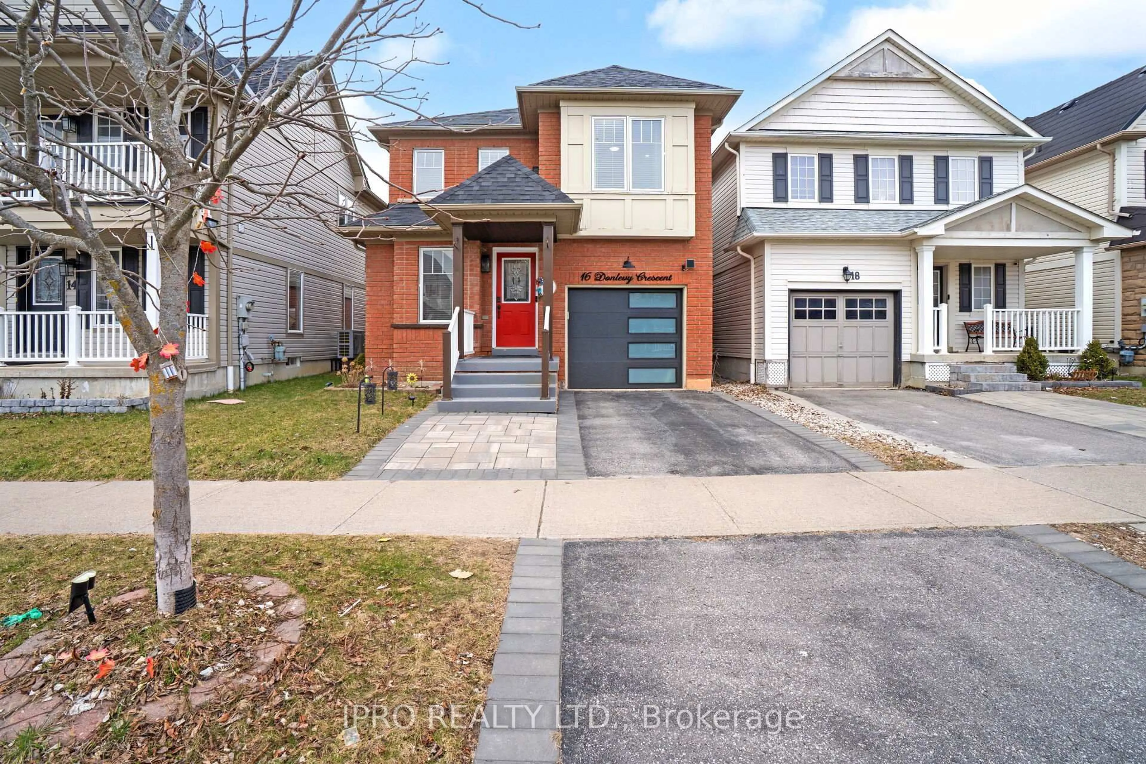 Home with brick exterior material, street for 16 Donlevy Cres, Whitby Ontario L1R 0B8