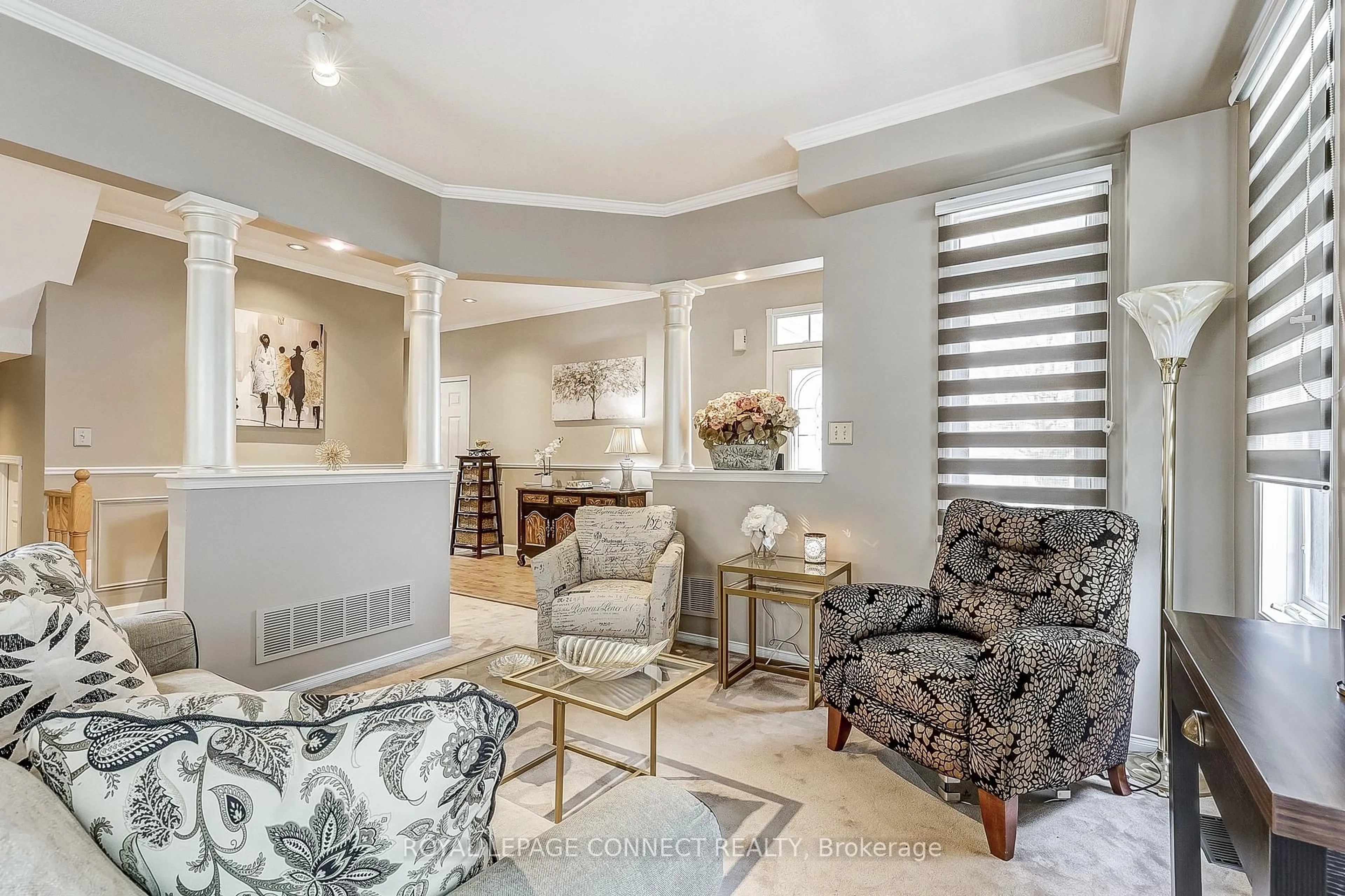 Living room with furniture, unknown for 439 Woodsmere Cres, Pickering Ontario L1V 7A4