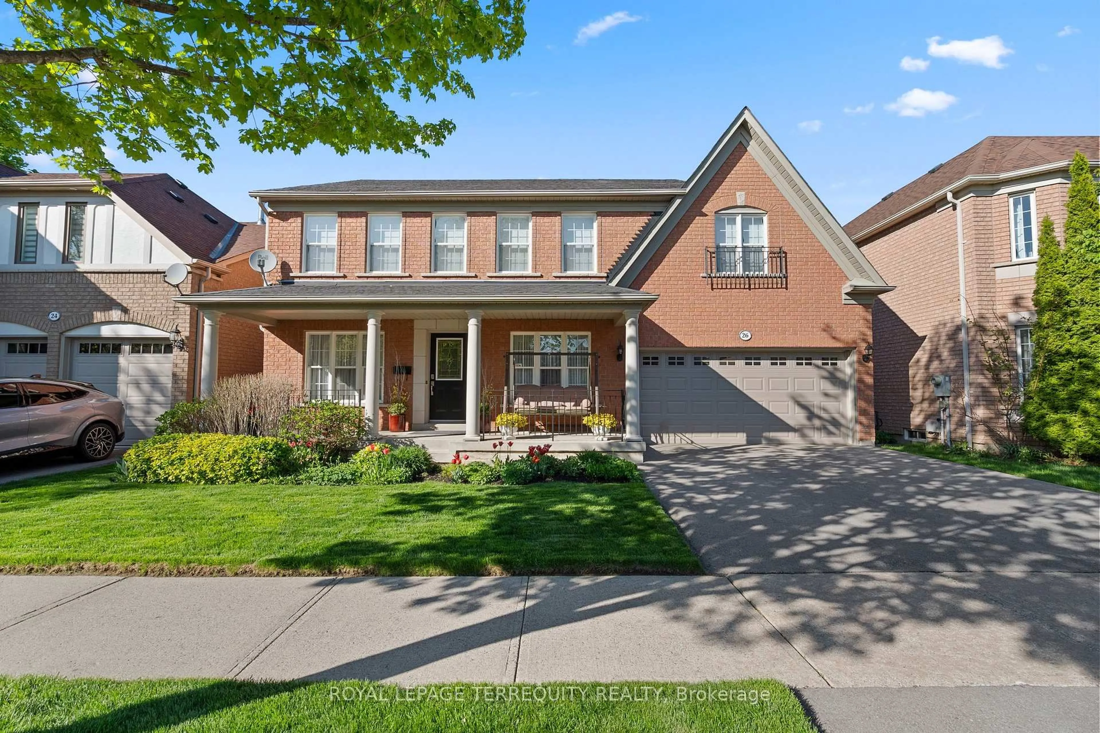 Home with brick exterior material, street for 26 Goodhart Cres, Ajax Ontario L1T 4H9